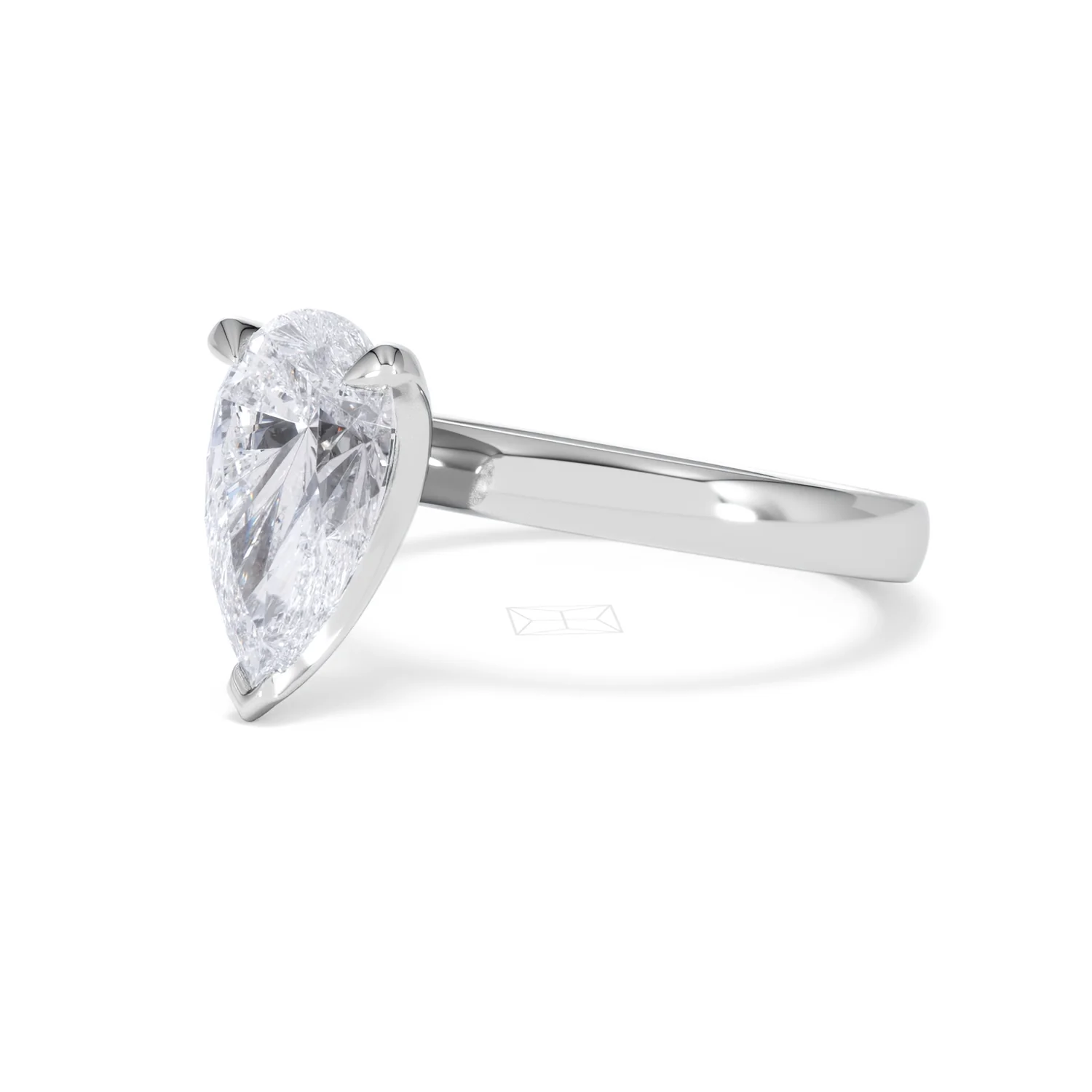 Origin 2.00ct Pear Cut Lab Diamond Solitaire Engagement Ring in 18K White Gold - Image 78
