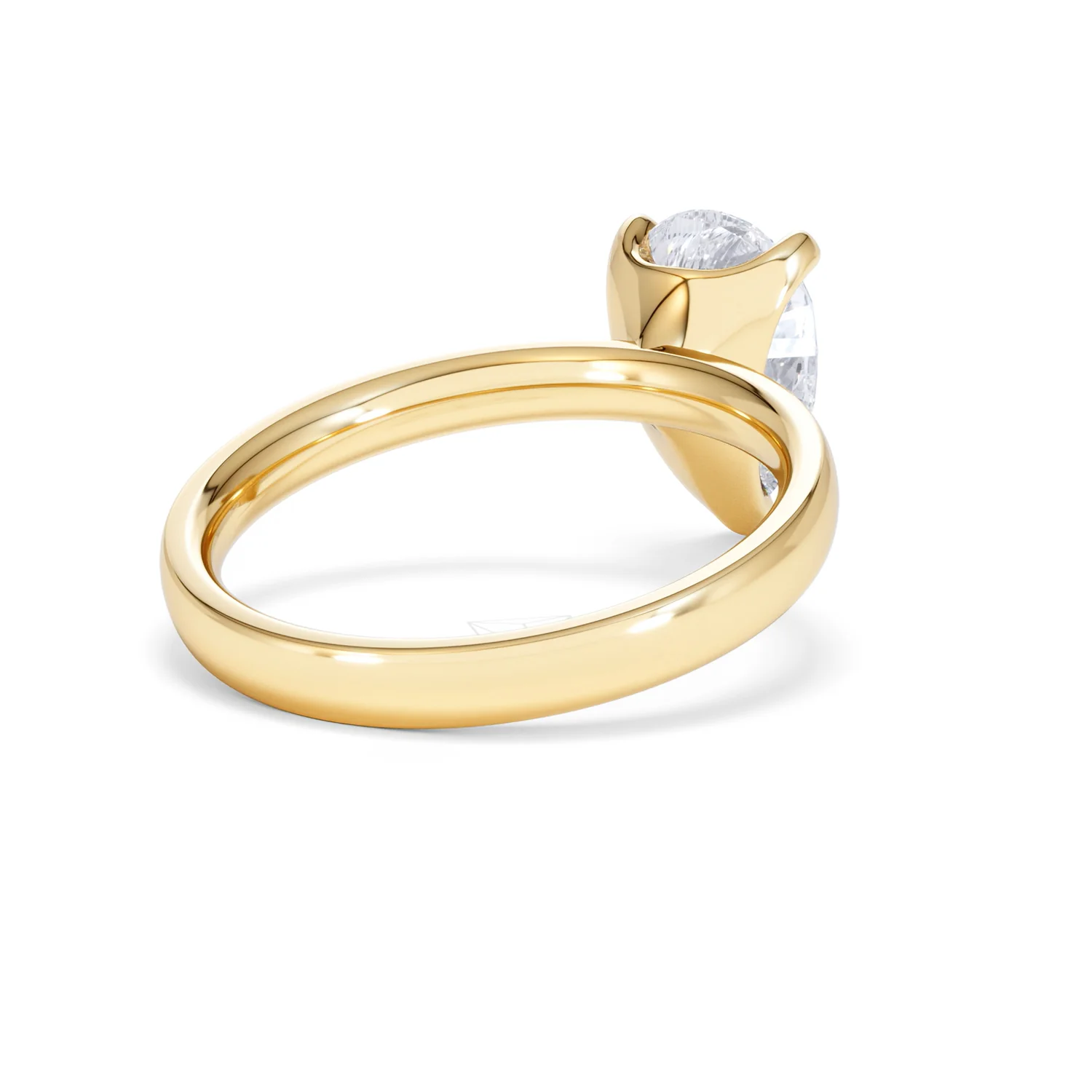 Origin 2.00ct Pear Cut Lab Diamond Solitaire Engagement Ring in 18K Yellow Gold - Image 40