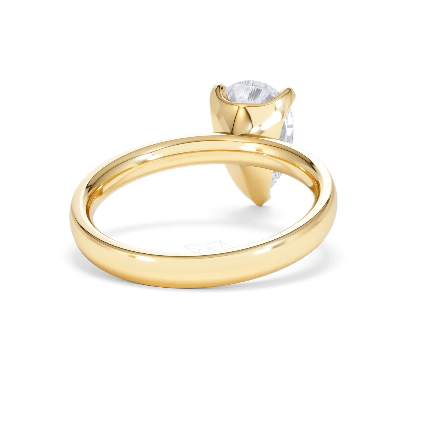 Origin 2.00ct Pear Cut Lab Diamond Solitaire Engagement Ring in 18K Yellow Gold - Image 43