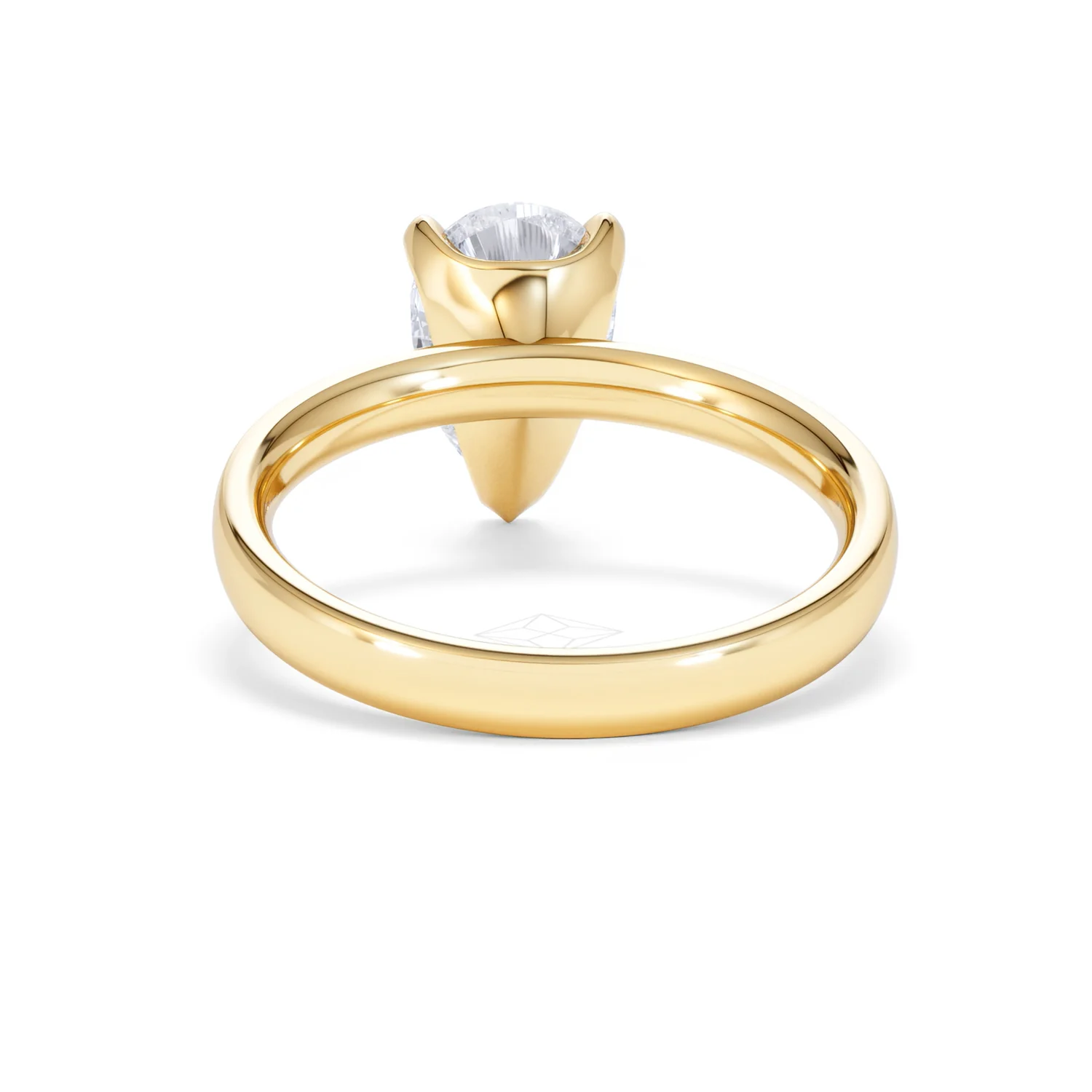 Origin 2.00ct Pear Cut Lab Diamond Solitaire Engagement Ring in 18K Yellow Gold - Image 48