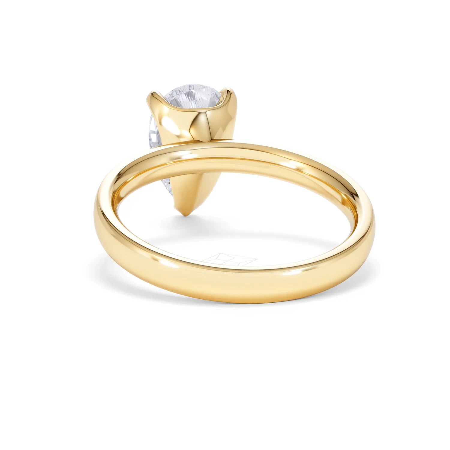 Origin 2.00ct Pear Cut Lab Diamond Solitaire Engagement Ring in 18K Yellow Gold - Image 50