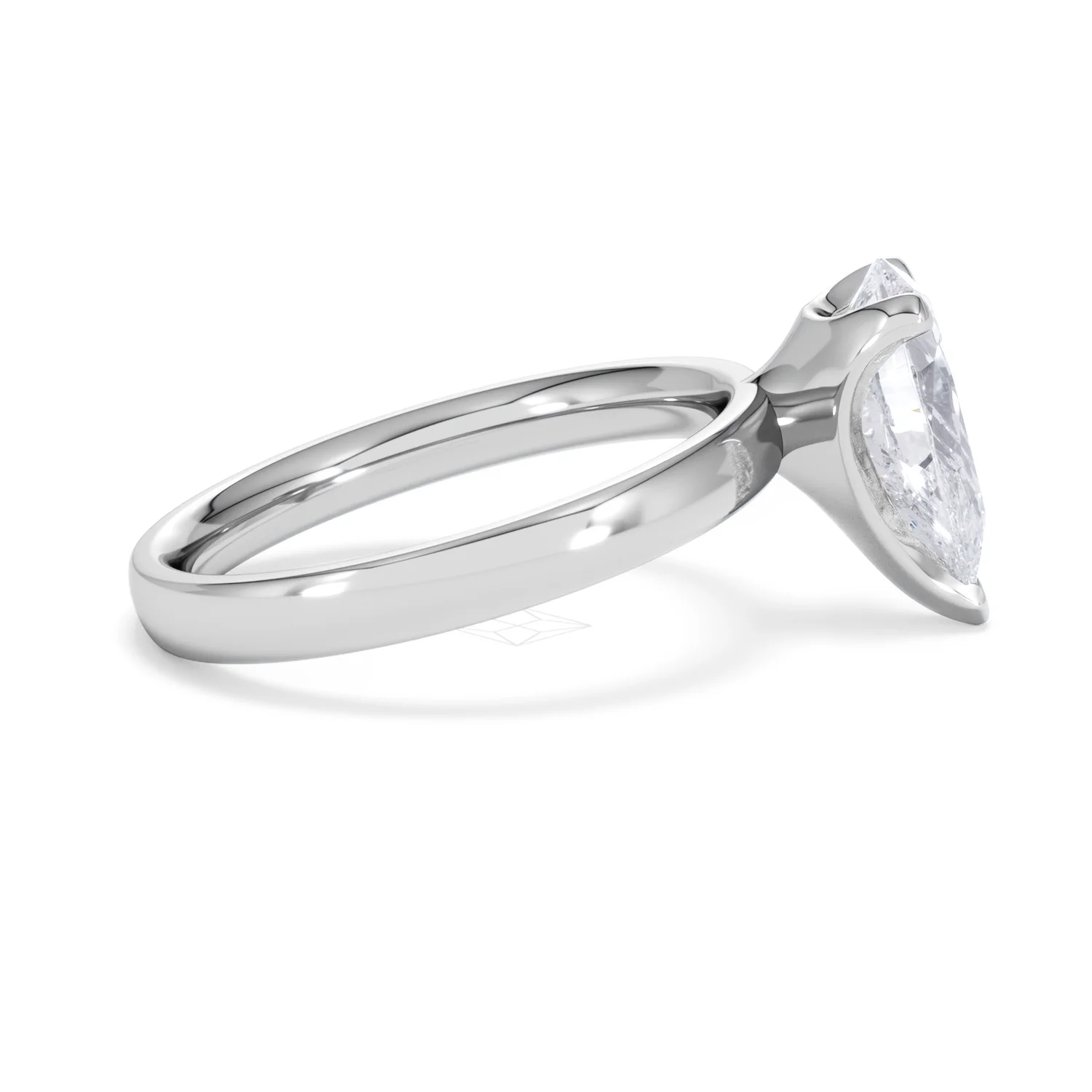Origin 2.00ct Pear Cut Lab Diamond Solitaire Engagement Ring in Platinum - Image 27