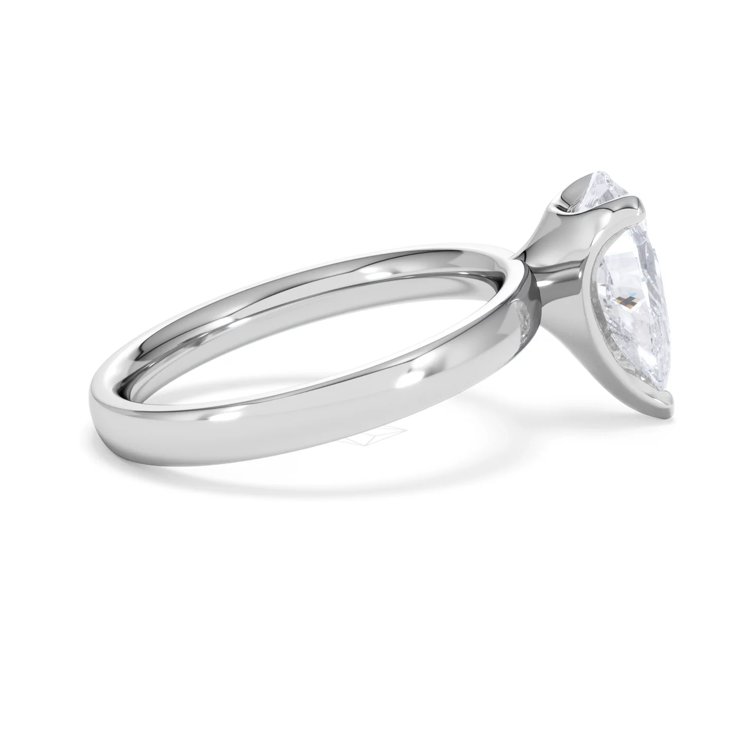 Origin 2.00ct Pear Cut Lab Diamond Solitaire Engagement Ring in Platinum - Image 29