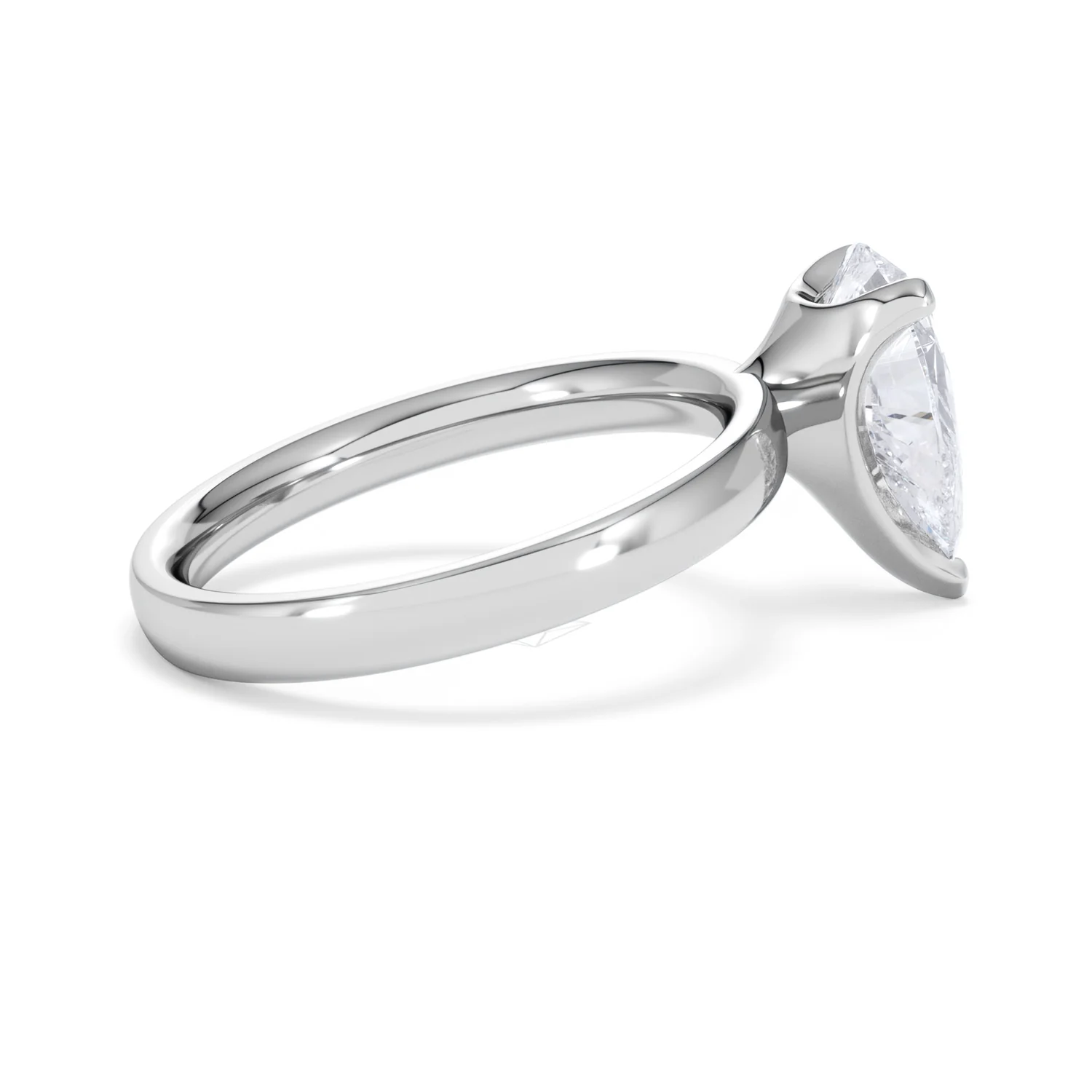 Origin 2.00ct Pear Cut Lab Diamond Solitaire Engagement Ring in Platinum - Image 30