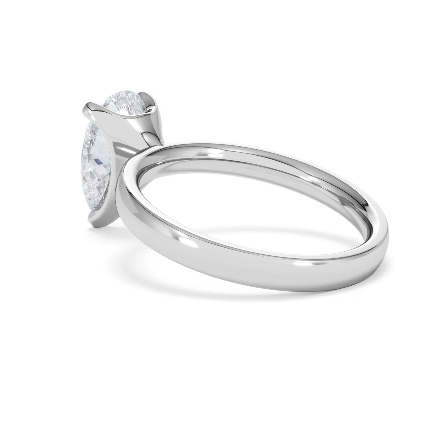 Origin 2.00ct Pear Cut Lab Diamond Solitaire Engagement Ring in Platinum - Image 58