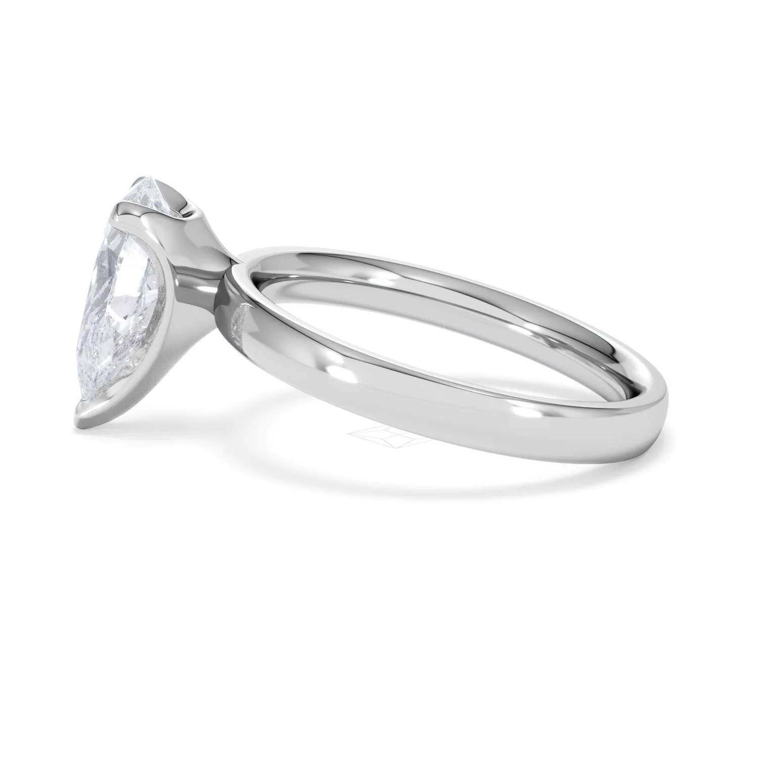 Origin 2.00ct Pear Cut Lab Diamond Solitaire Engagement Ring in Platinum - Image 66
