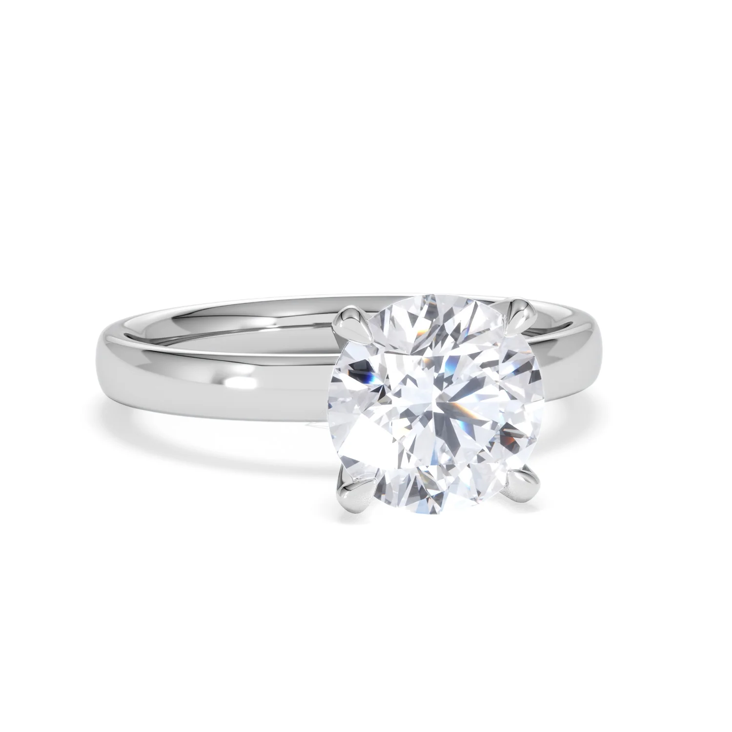 Origin 2.00ct Round Cut Lab Diamond Solitaire Engagement Ring in 18K White Gold - Image 10