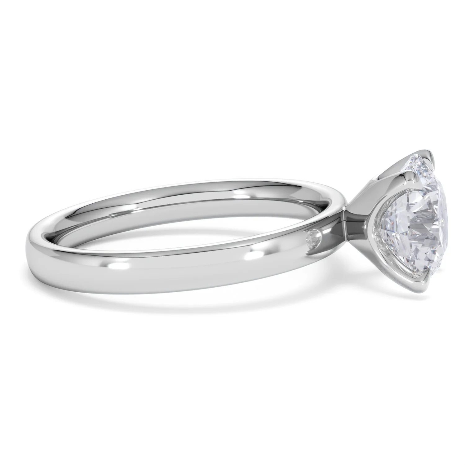Origin 2.00ct Round Cut Lab Diamond Solitaire Engagement Ring in 18K White Gold - Image 24