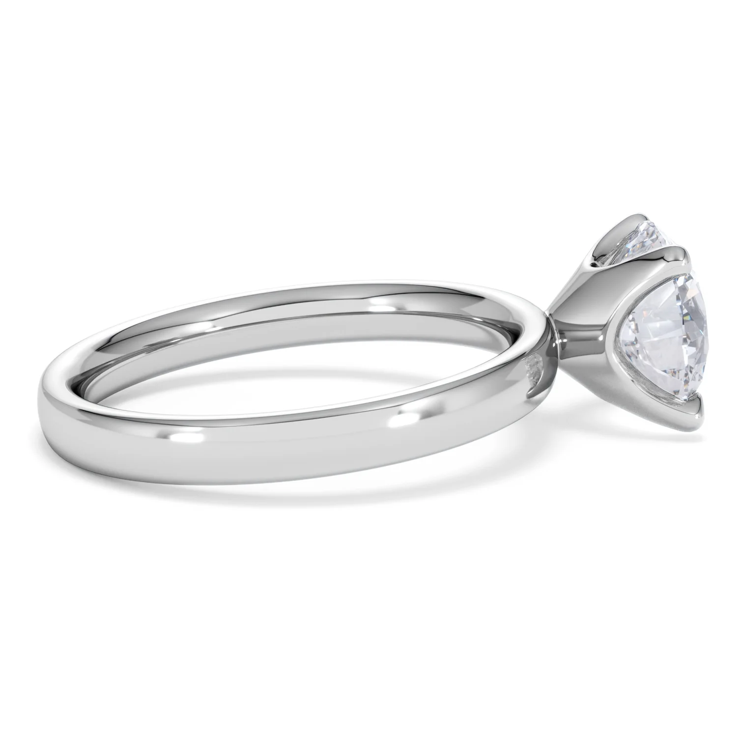 Origin 2.00ct Round Cut Lab Diamond Solitaire Engagement Ring in 18K White Gold - Image 29