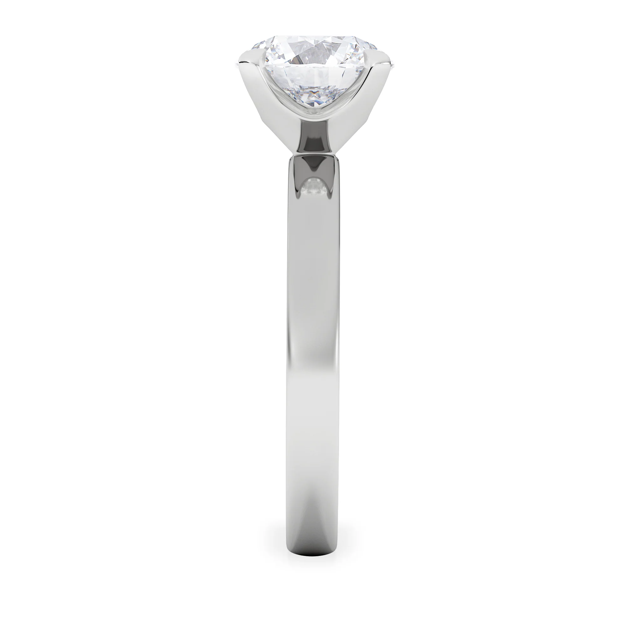 Origin 2.00ct Round Cut Lab Diamond Solitaire Engagement Ring in 18K White Gold - Image 5
