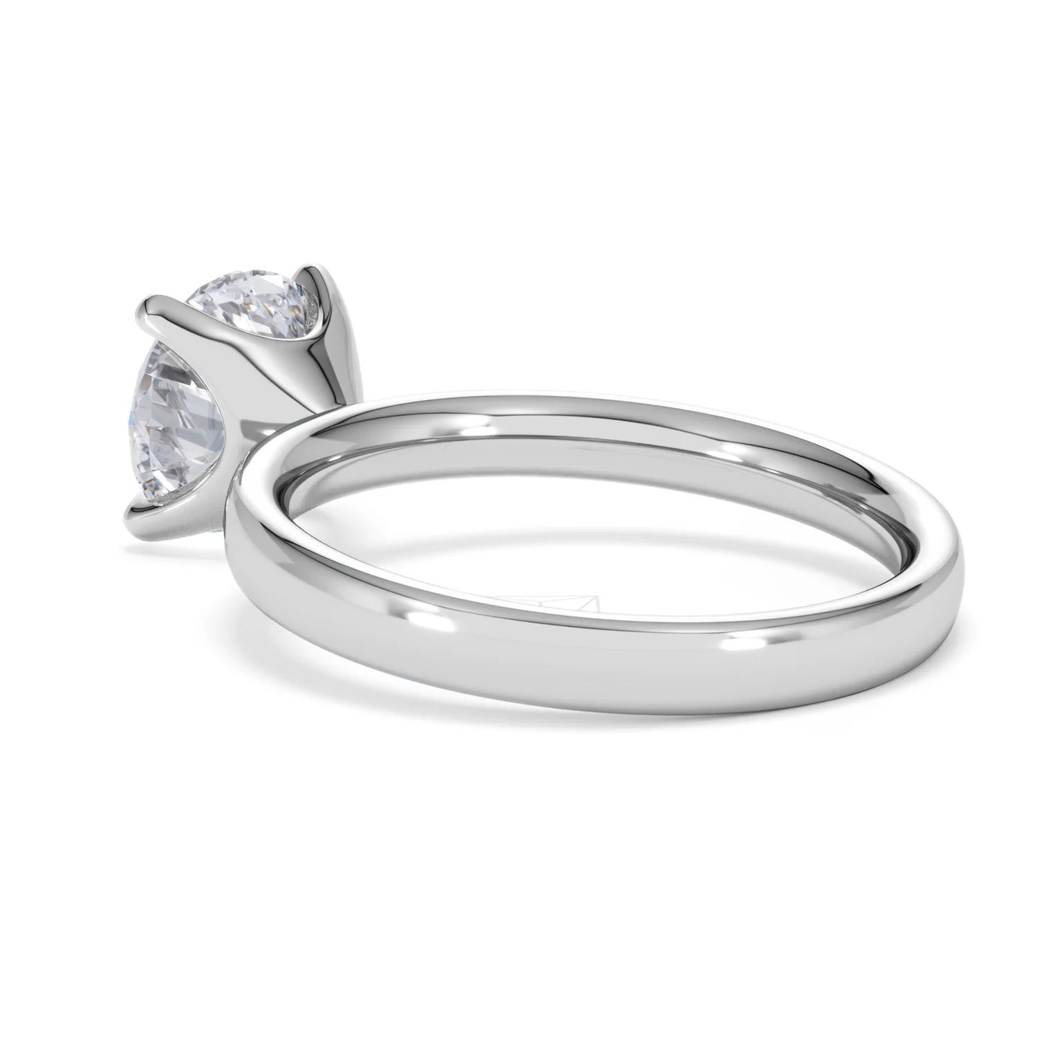 Origin 2.00ct Round Cut Lab Diamond Solitaire Engagement Ring in 18K White Gold - Image 57