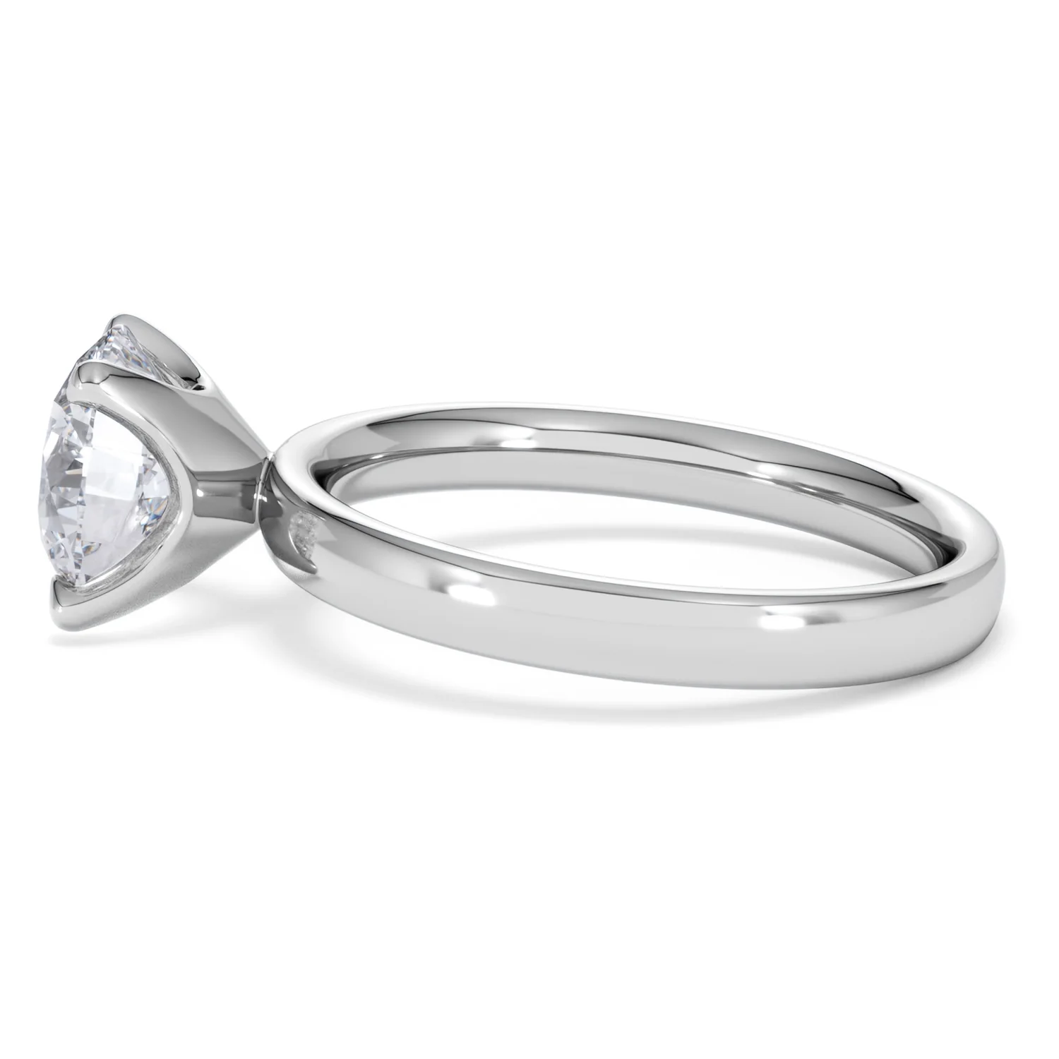 Origin 2.00ct Round Cut Lab Diamond Solitaire Engagement Ring in 18K White Gold - Image 66