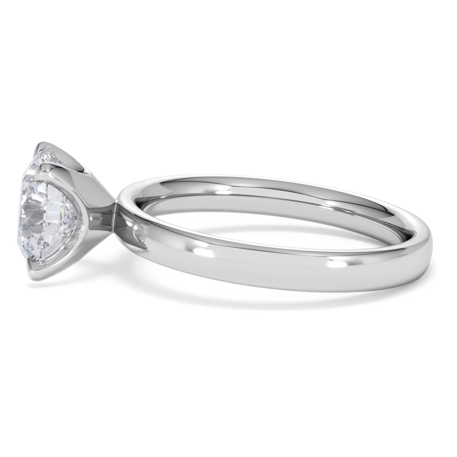 Origin 2.00ct Round Cut Lab Diamond Solitaire Engagement Ring in 18K White Gold - Image 68