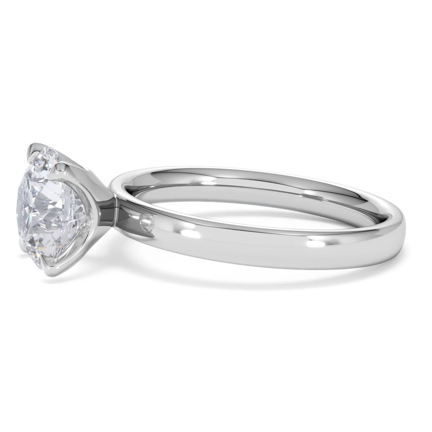 Origin 2.00ct Round Cut Lab Diamond Solitaire Engagement Ring in 18K White Gold - Image 71