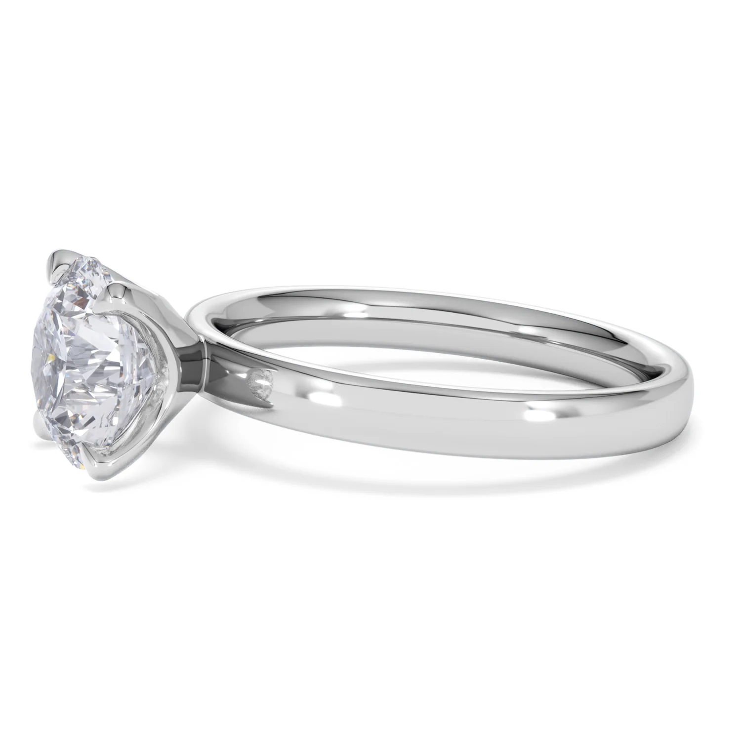 Origin 2.00ct Round Cut Lab Diamond Solitaire Engagement Ring in 18K White Gold - Image 72