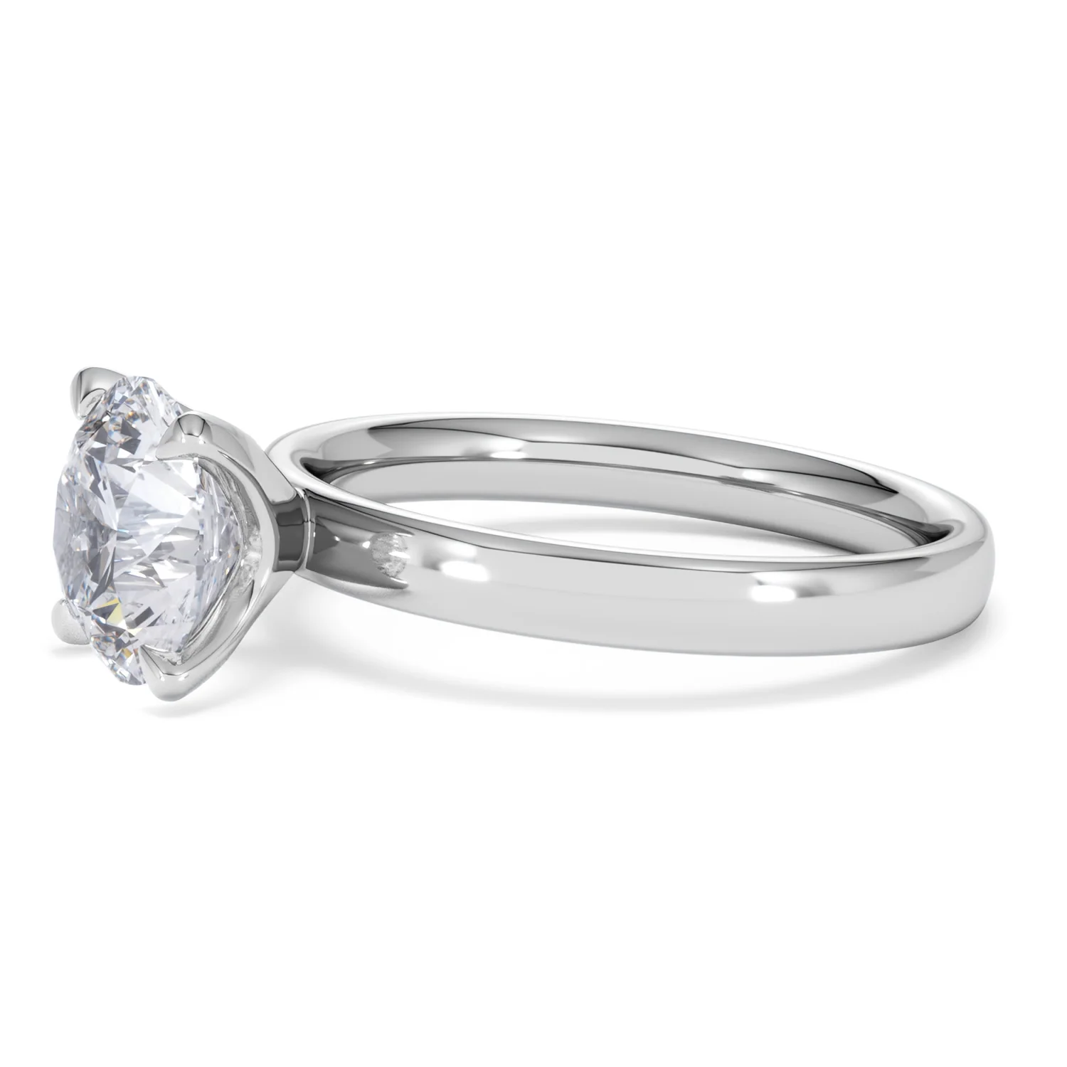 Origin 2.00ct Round Cut Lab Diamond Solitaire Engagement Ring in 18K White Gold - Image 73