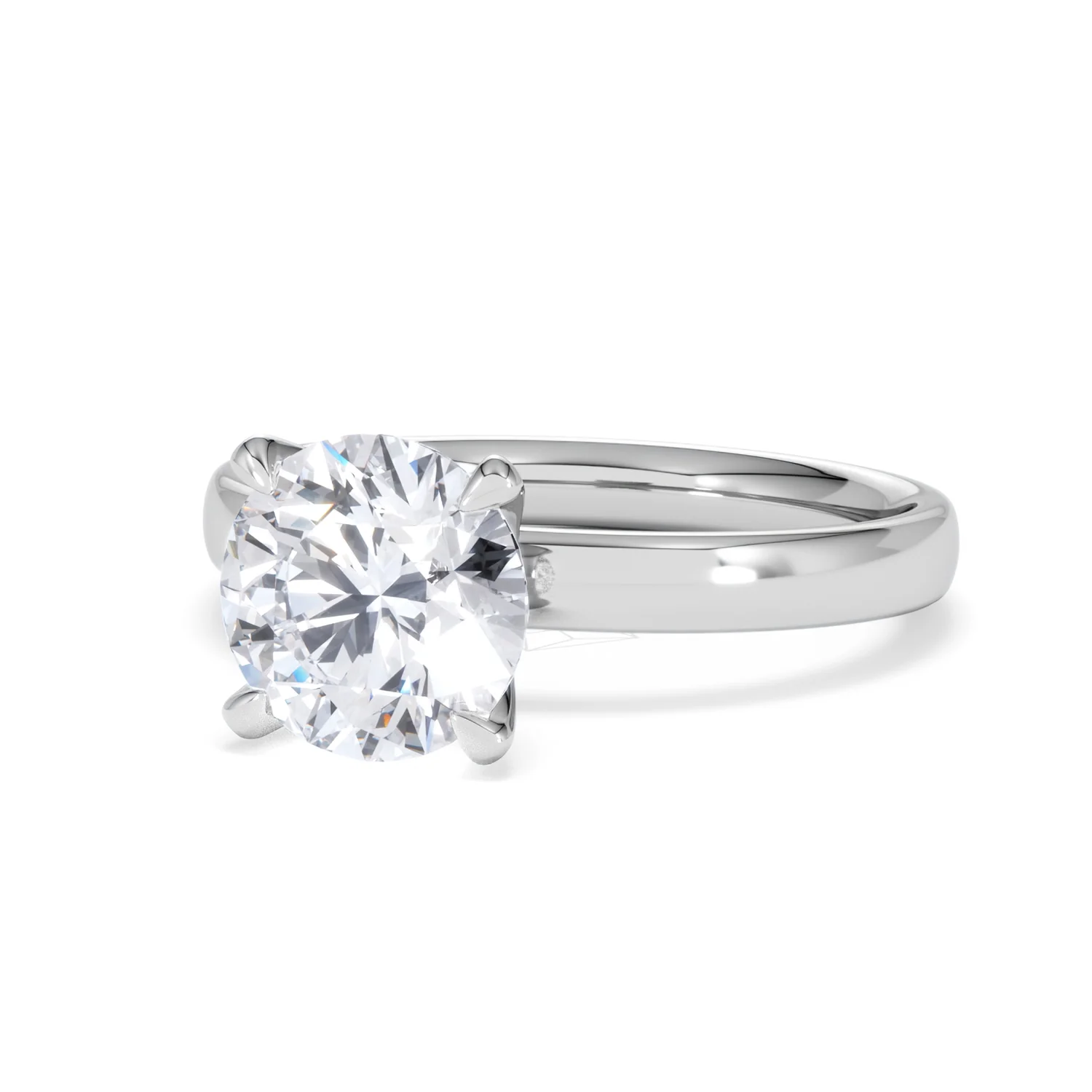 Origin 2.00ct Round Cut Lab Diamond Solitaire Engagement Ring in 18K White Gold - Image 82