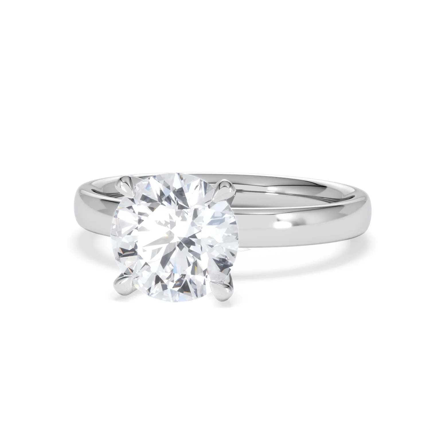 Origin 2.00ct Round Cut Lab Diamond Solitaire Engagement Ring in 18K White Gold - Image 84