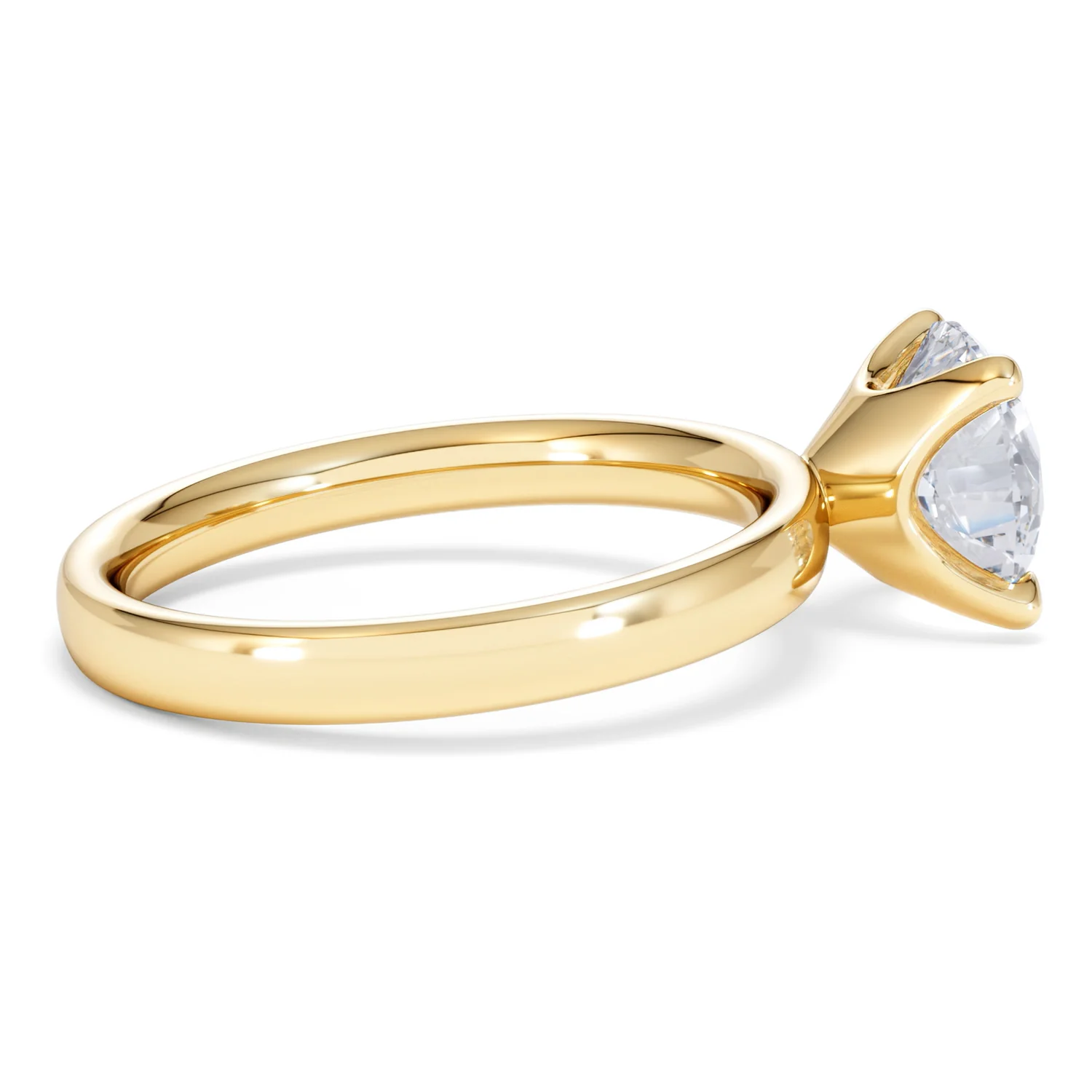 Origin 2.00ct Round Cut Lab Diamond Solitaire Engagement Ring in 18K Yellow Gold - Image 30