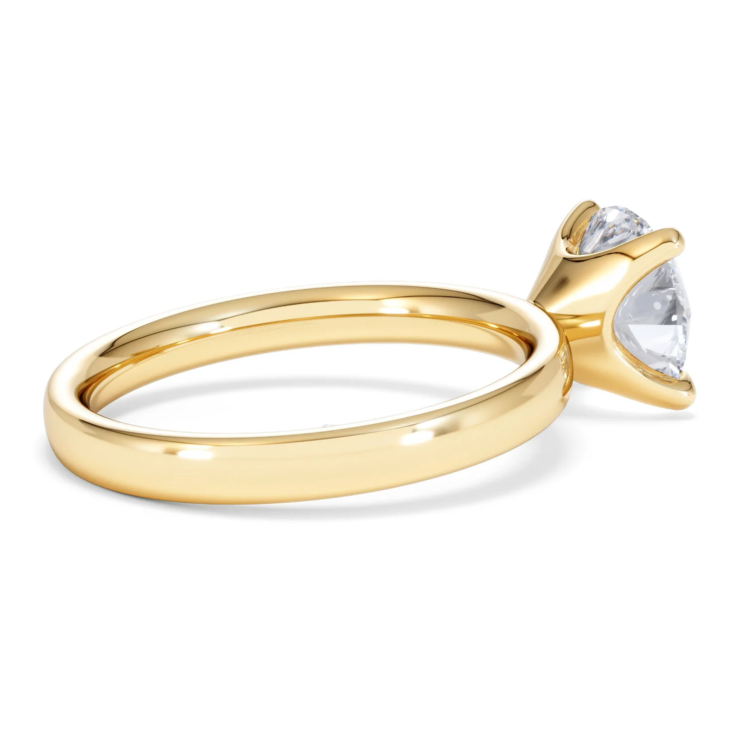 Origin 2.00ct Round Cut Lab Diamond Solitaire Engagement Ring in 18K Yellow Gold - Image 33