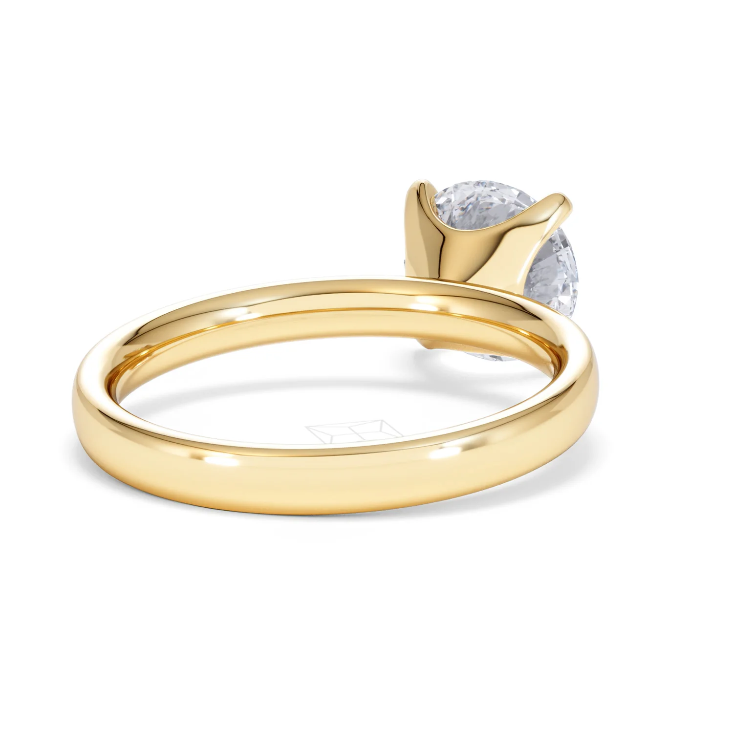 Origin 2.00ct Round Cut Lab Diamond Solitaire Engagement Ring in 18K Yellow Gold - Image 41