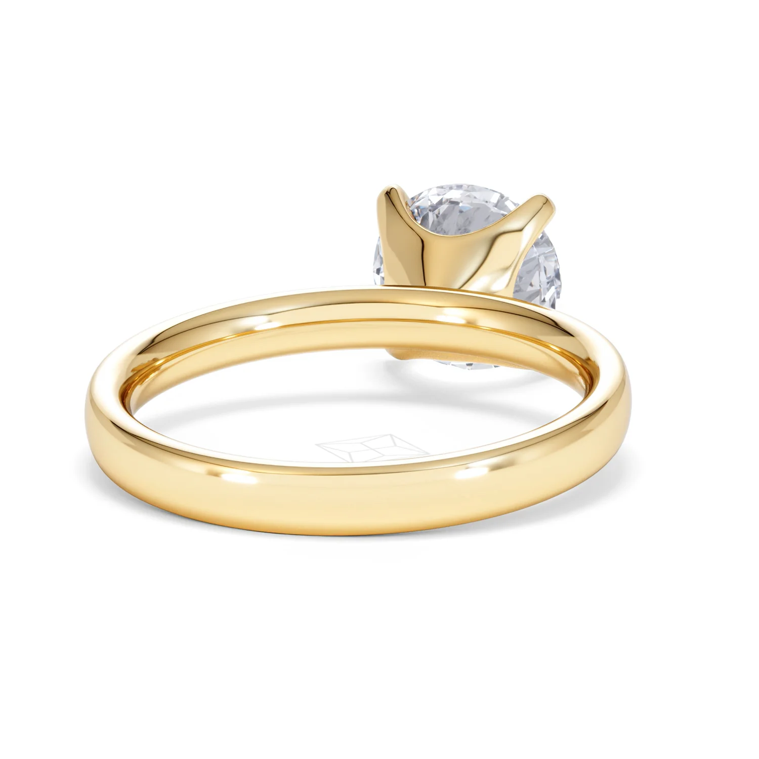 Origin 2.00ct Round Cut Lab Diamond Solitaire Engagement Ring in 18K Yellow Gold - Image 43