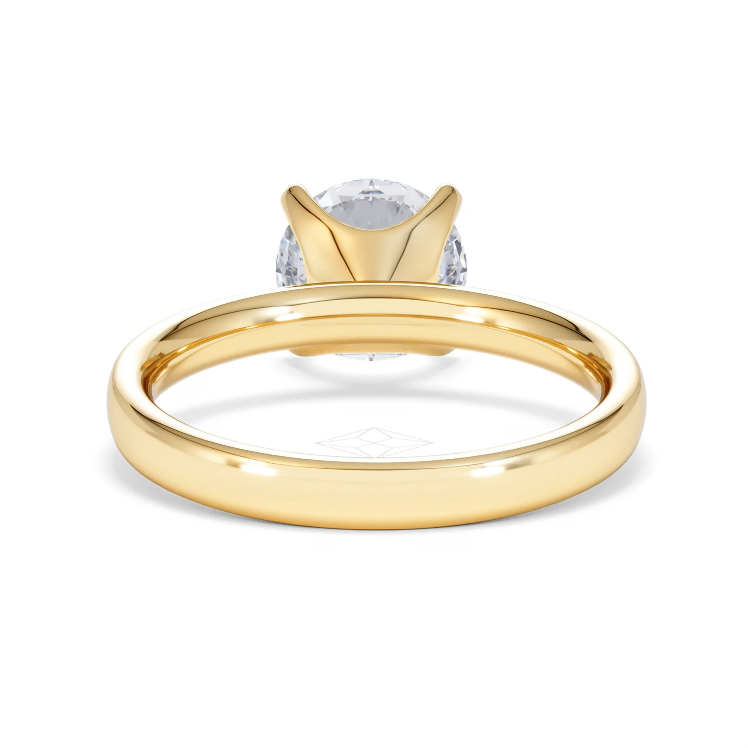 Origin 2.00ct Round Cut Lab Diamond Solitaire Engagement Ring in 18K Yellow Gold - Image 47