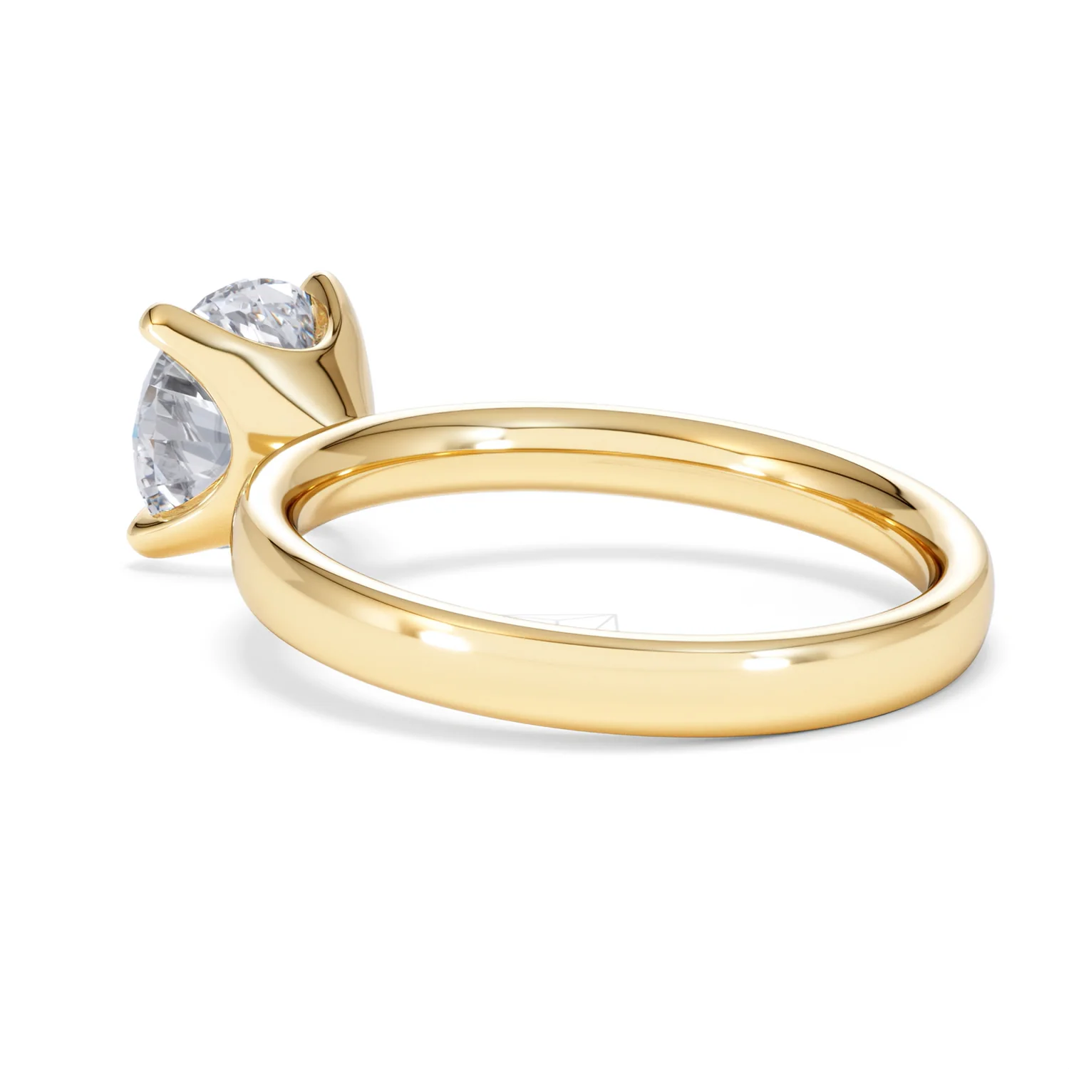 Origin 2.00ct Round Cut Lab Diamond Solitaire Engagement Ring in 18K Yellow Gold - Image 57