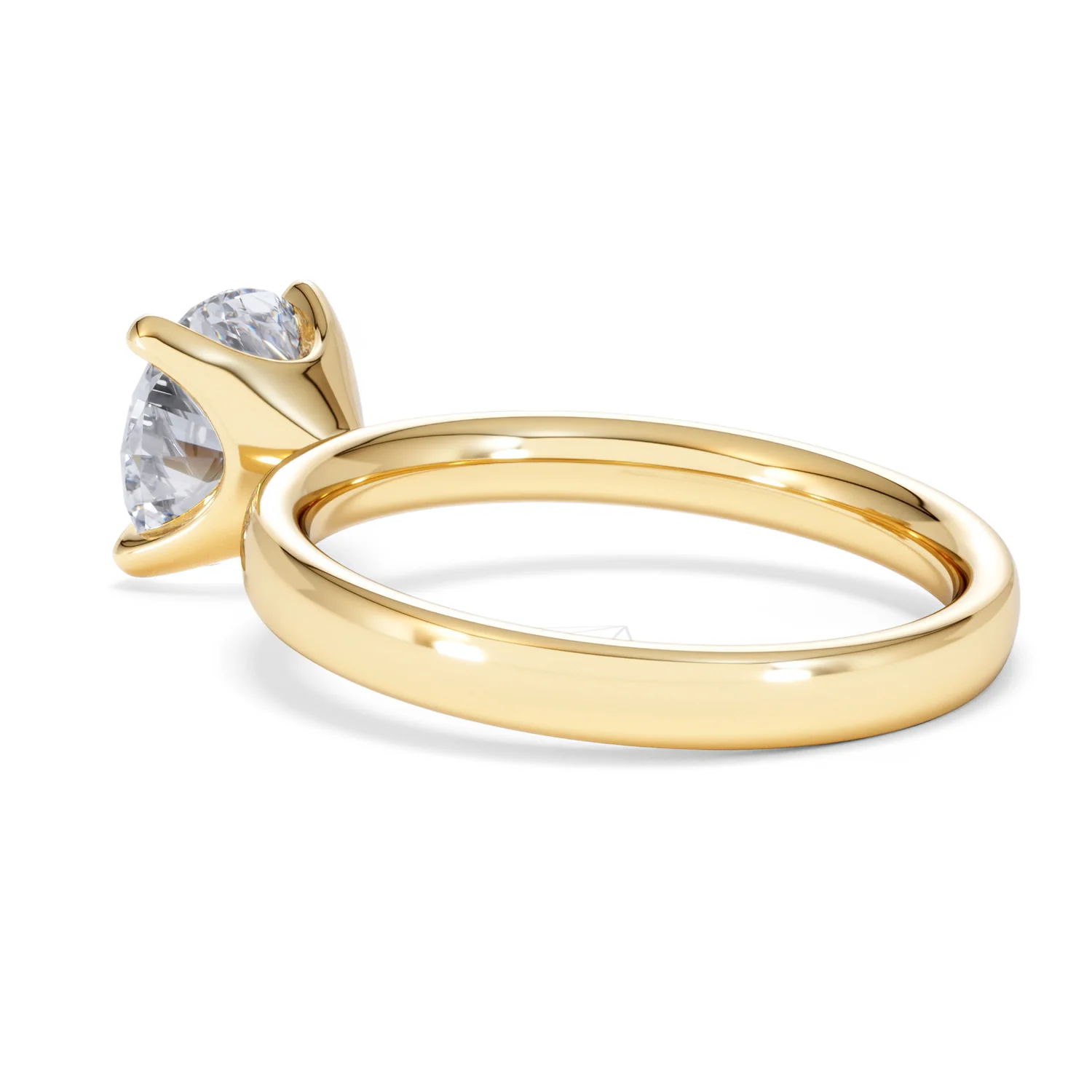 Origin 2.00ct Round Cut Lab Diamond Solitaire Engagement Ring in 18K Yellow Gold - Image 58