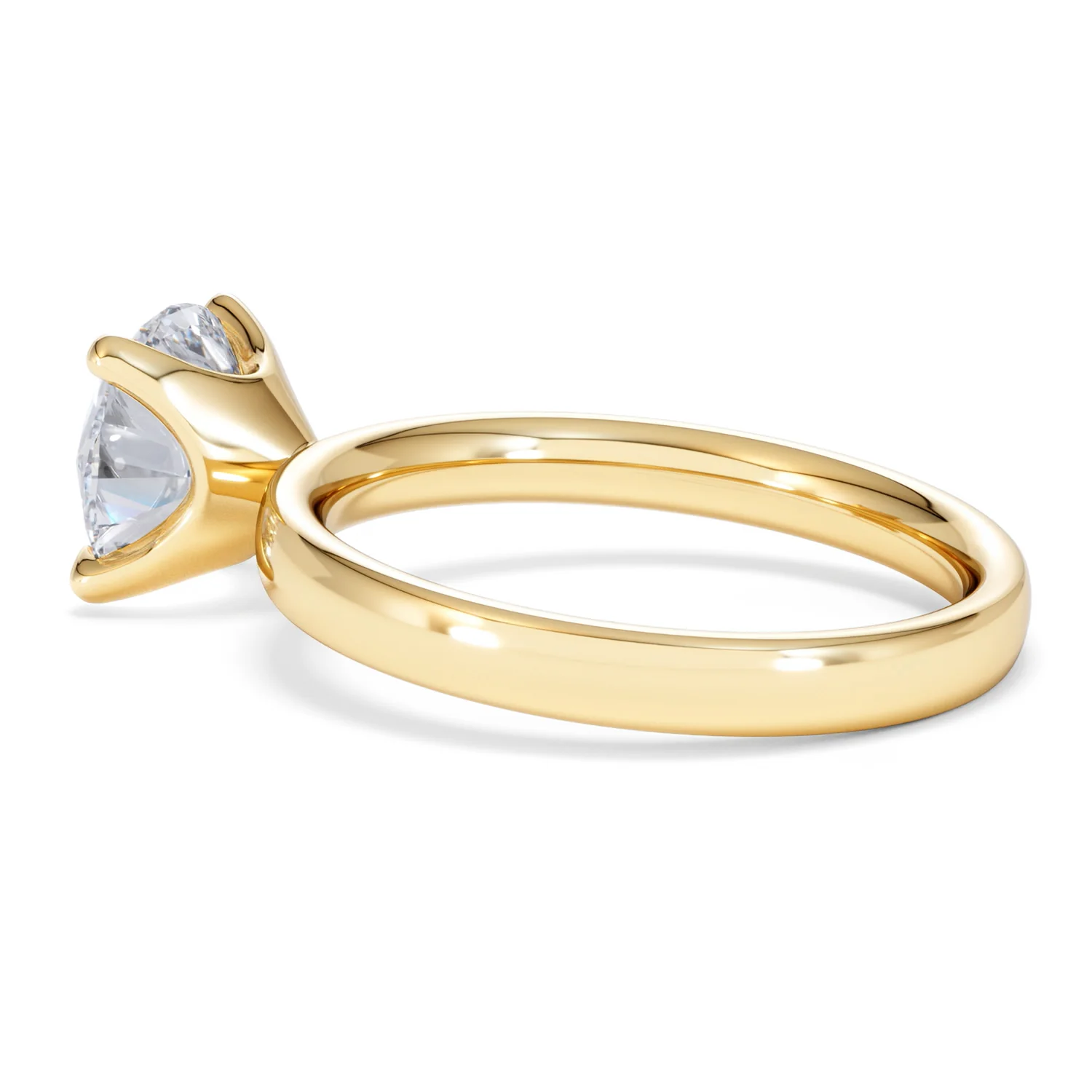 Origin 2.00ct Round Cut Lab Diamond Solitaire Engagement Ring in 18K Yellow Gold - Image 61