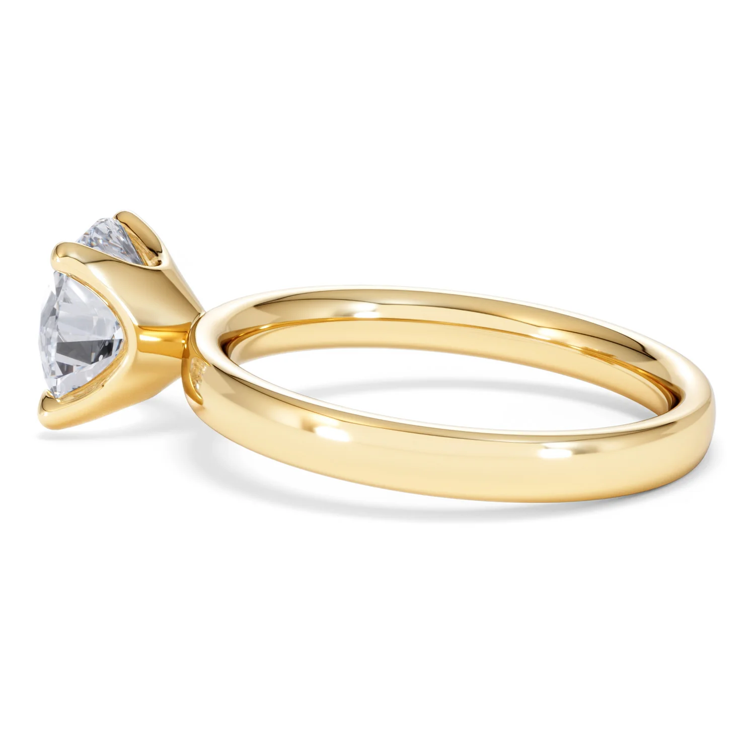 Origin 2.00ct Round Cut Lab Diamond Solitaire Engagement Ring in 18K Yellow Gold - Image 63
