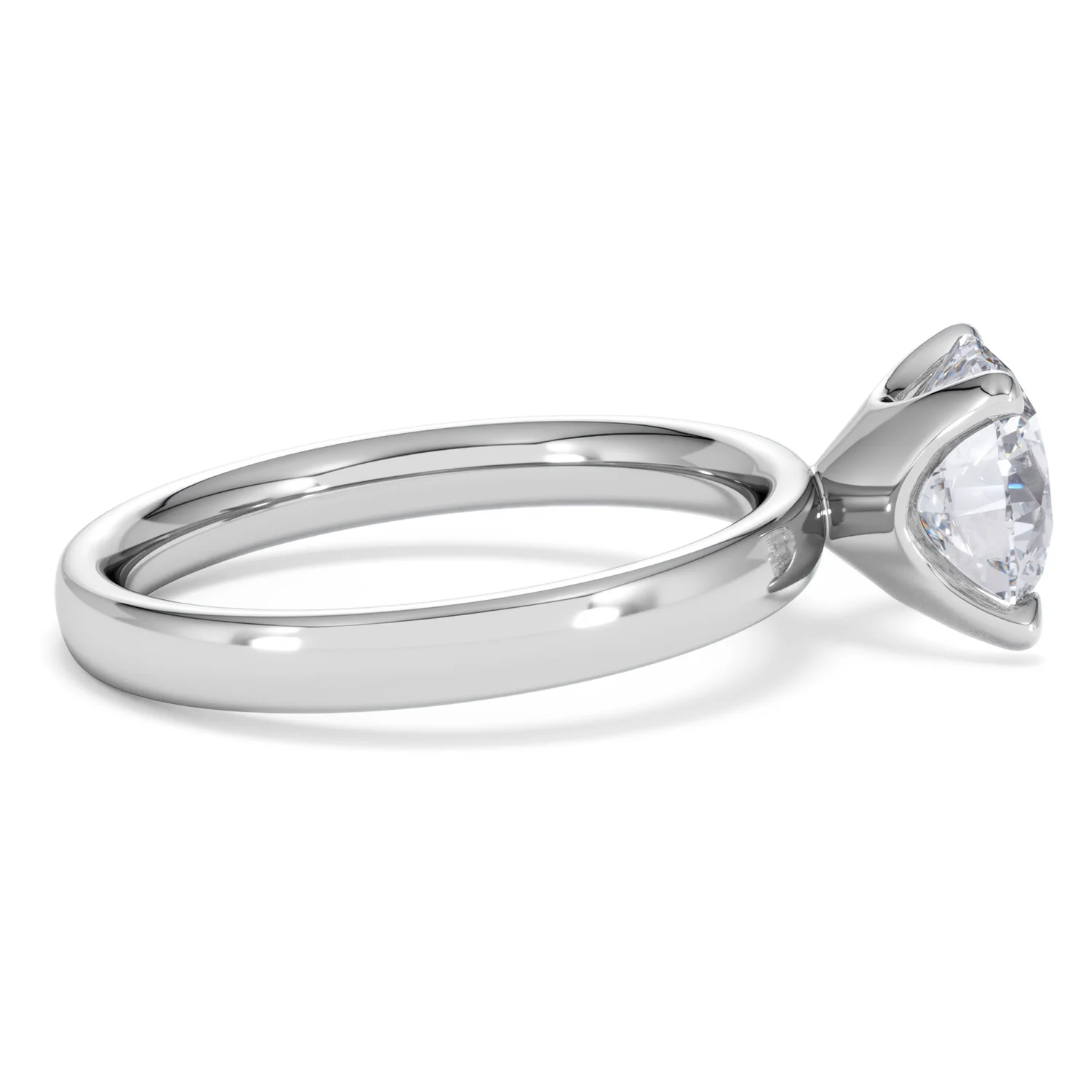 Origin 2.00ct Round Cut Lab Diamond Solitaire Engagement Ring in Platinum - Image 28