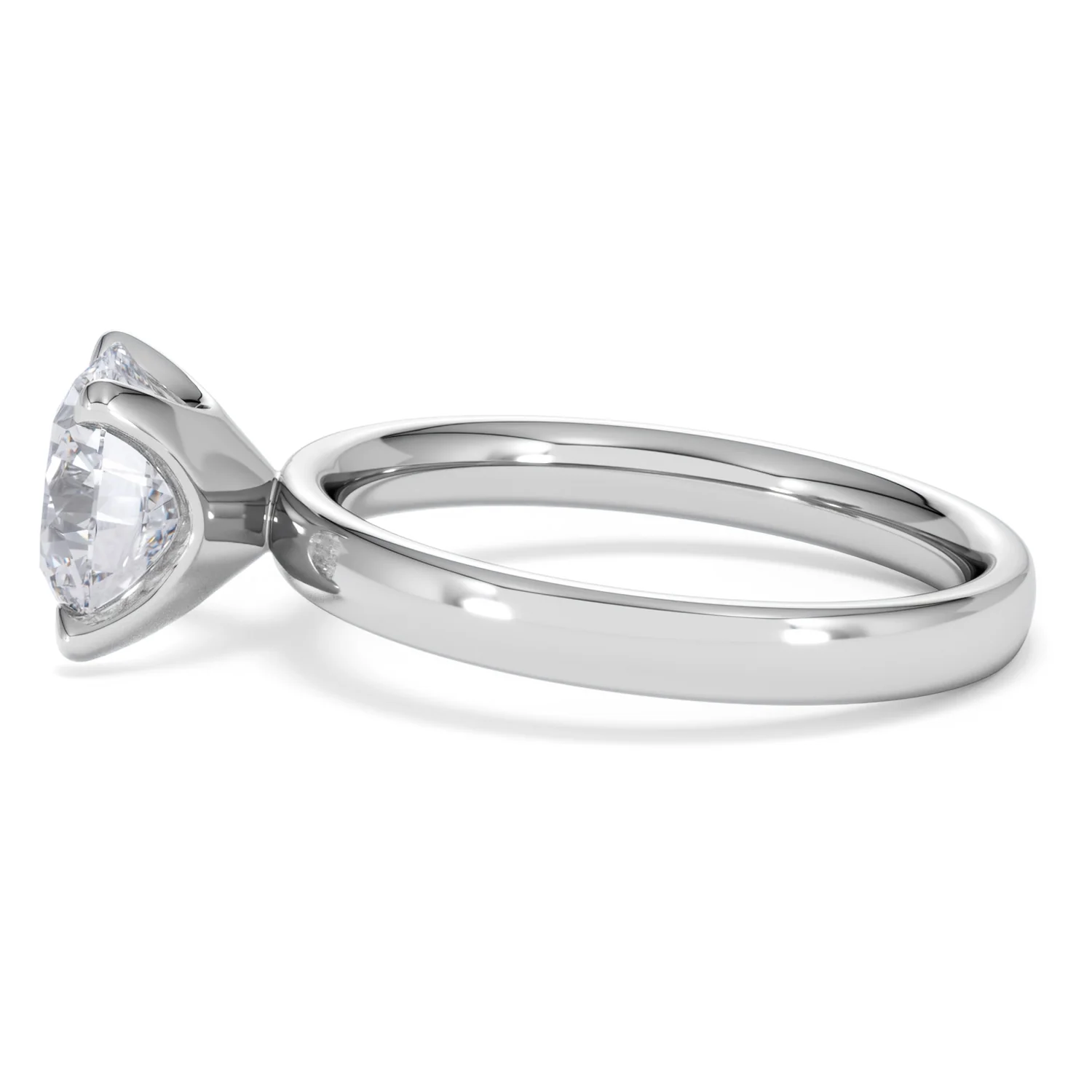 Origin 2.00ct Round Cut Lab Diamond Solitaire Engagement Ring in Platinum - Image 67