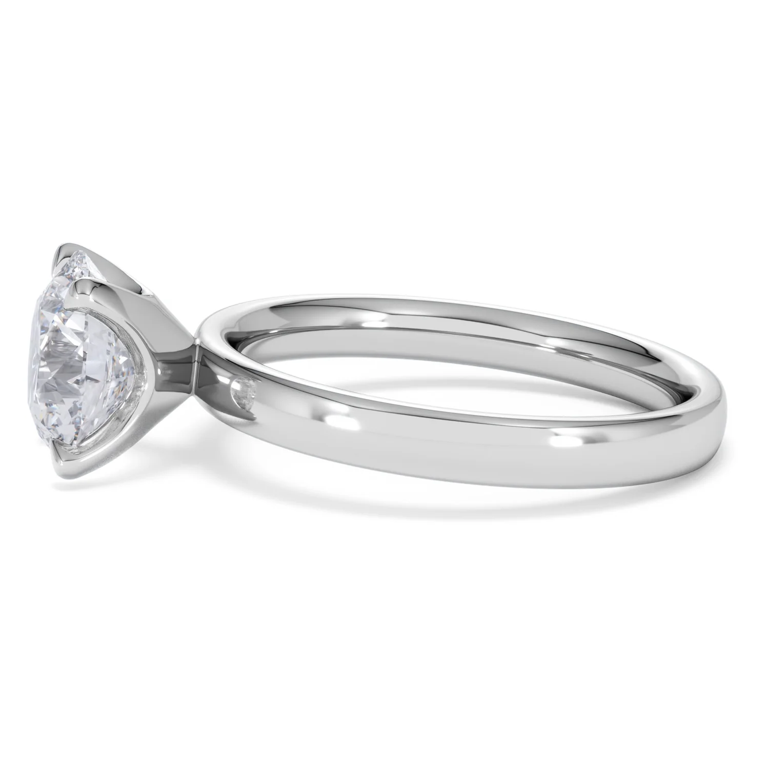 Origin 2.00ct Round Cut Lab Diamond Solitaire Engagement Ring in Platinum - Image 69