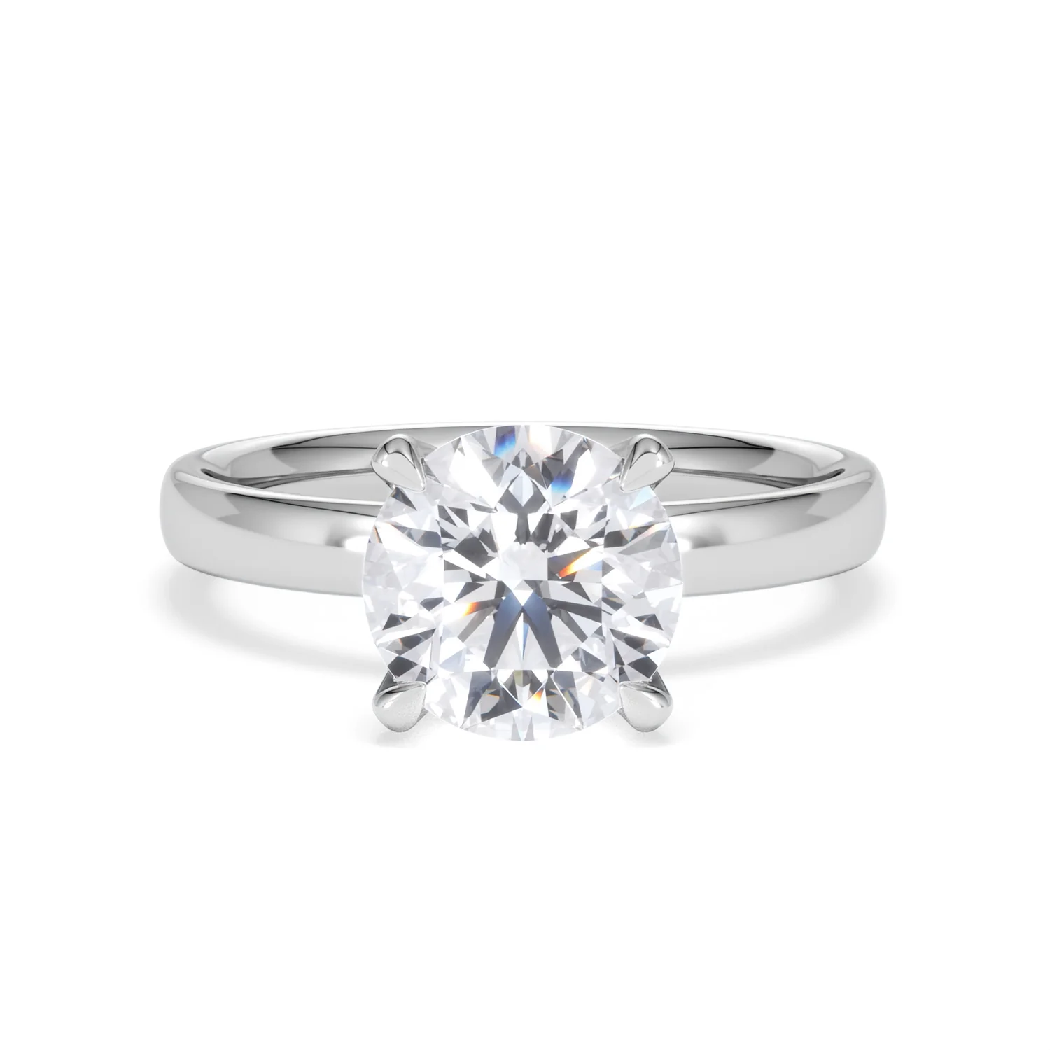 Origin 2.00ct Round Cut Lab Diamond Solitaire Engagement Ring in Platinum - Image 7