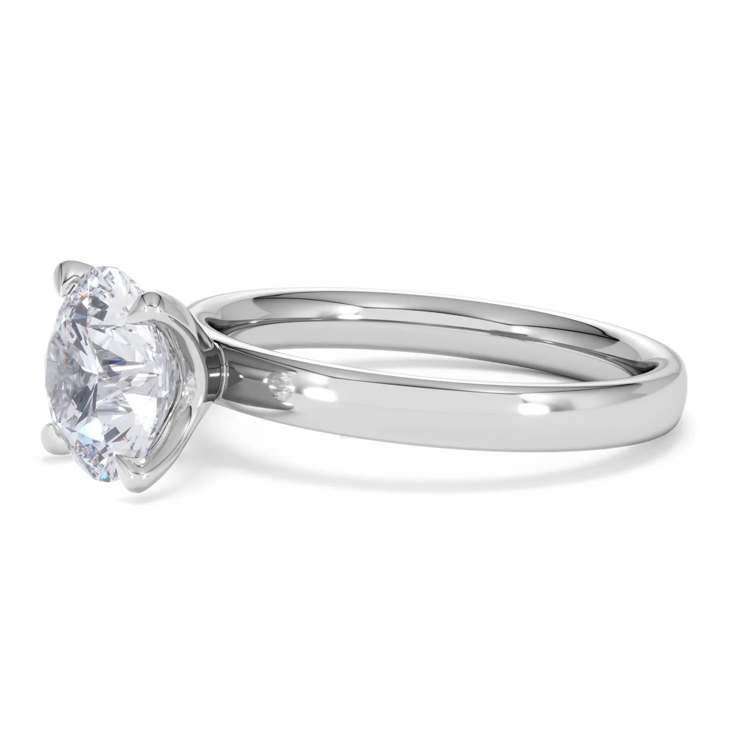 Origin 2.00ct Round Cut Lab Diamond Solitaire Engagement Ring in Platinum - Image 74