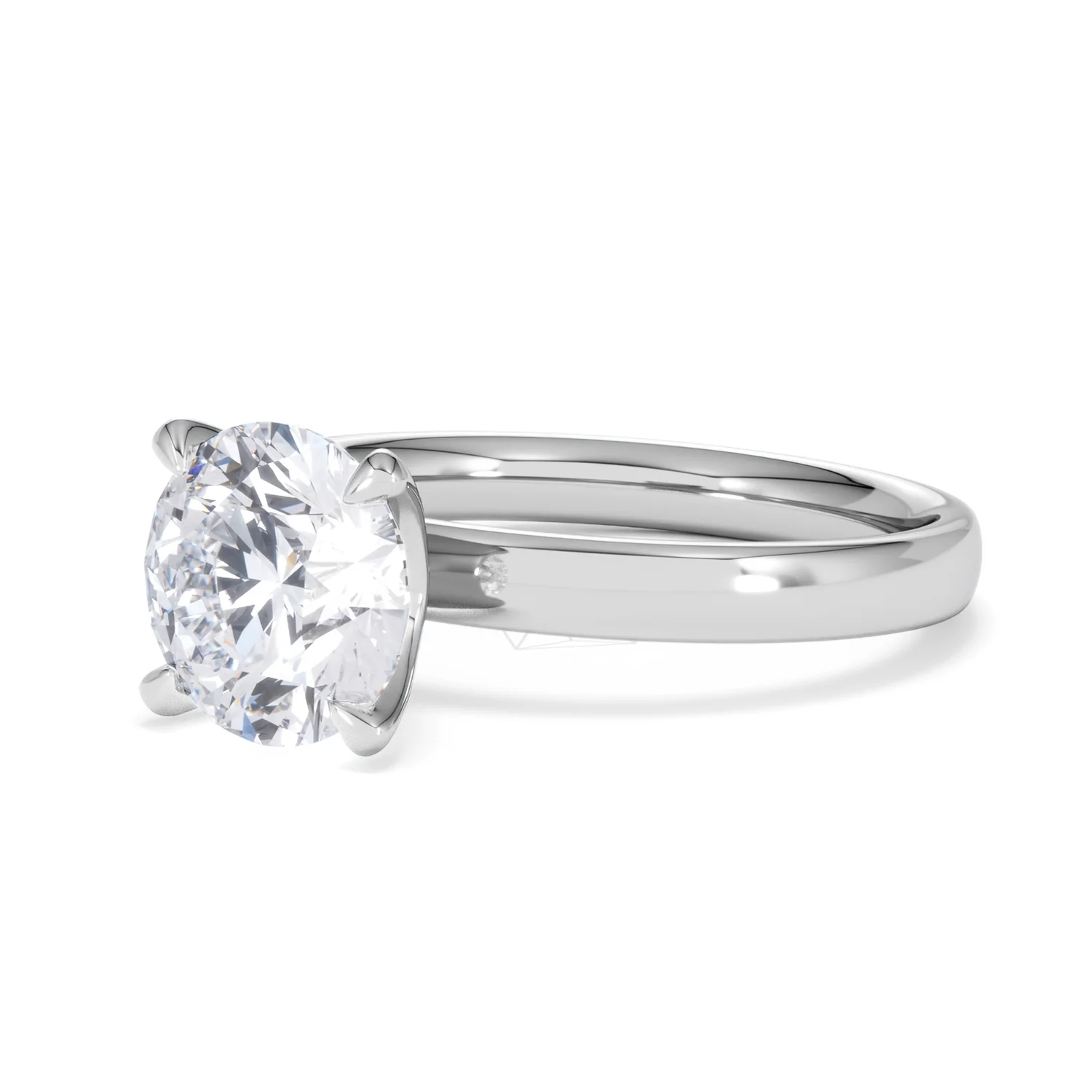 Origin 2.00ct Round Cut Lab Diamond Solitaire Engagement Ring in Platinum - Image 79