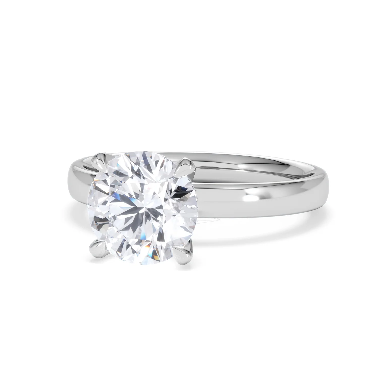 Origin 2.00ct Round Cut Lab Diamond Solitaire Engagement Ring in Platinum - Image 83