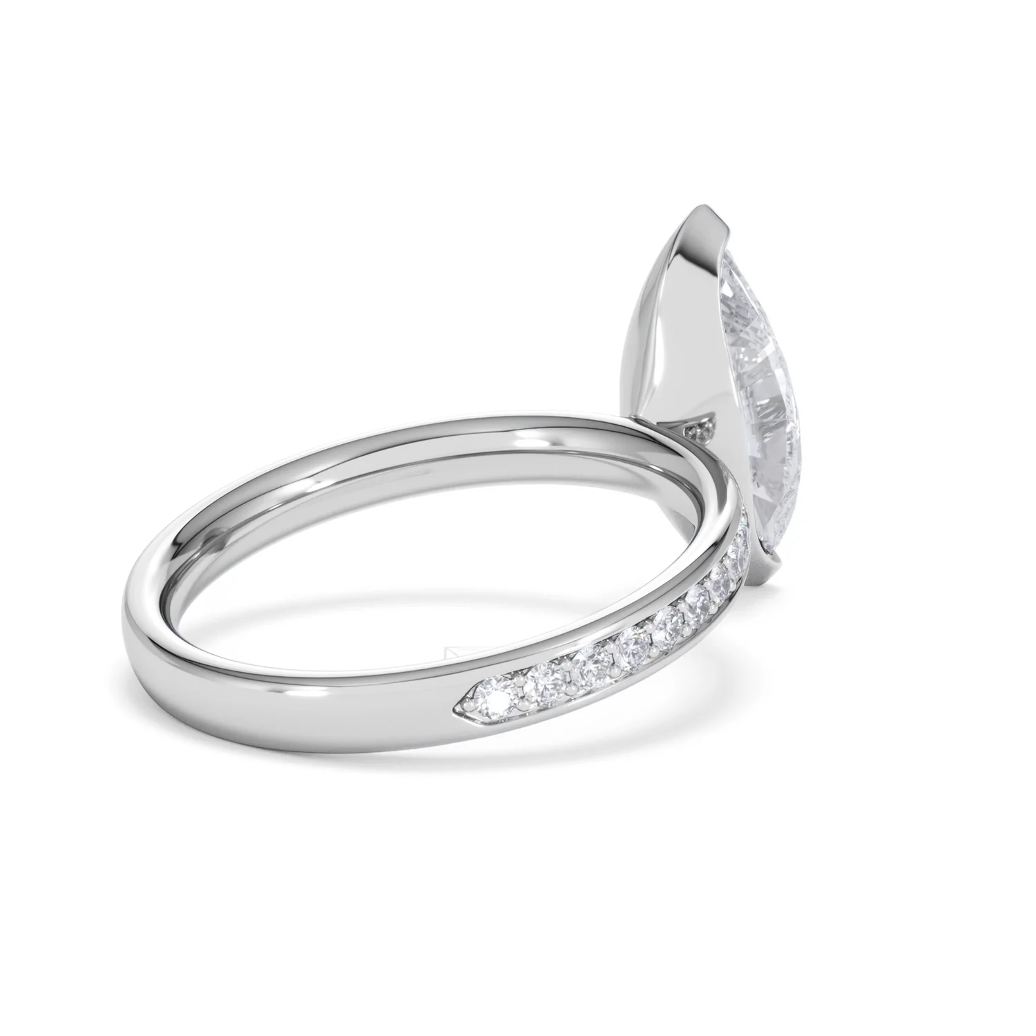 Origin 2.25ct Marquise Cut Lab Diamond Solitaire Engagement Ring with Side Stones in 18K White Gold - Image 37