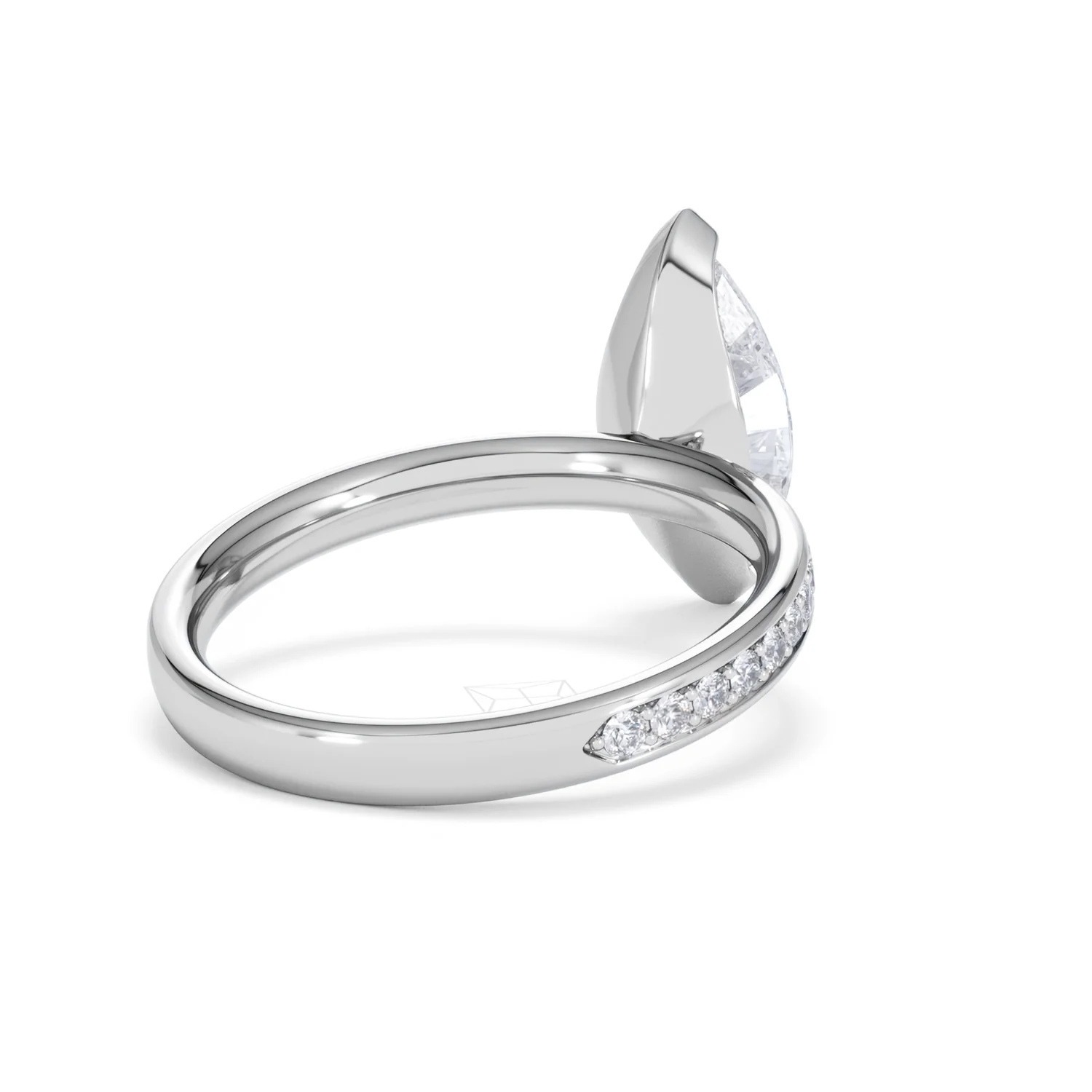 Origin 2.25ct Marquise Cut Lab Diamond Solitaire Engagement Ring with Side Stones in 18K White Gold - Image 40