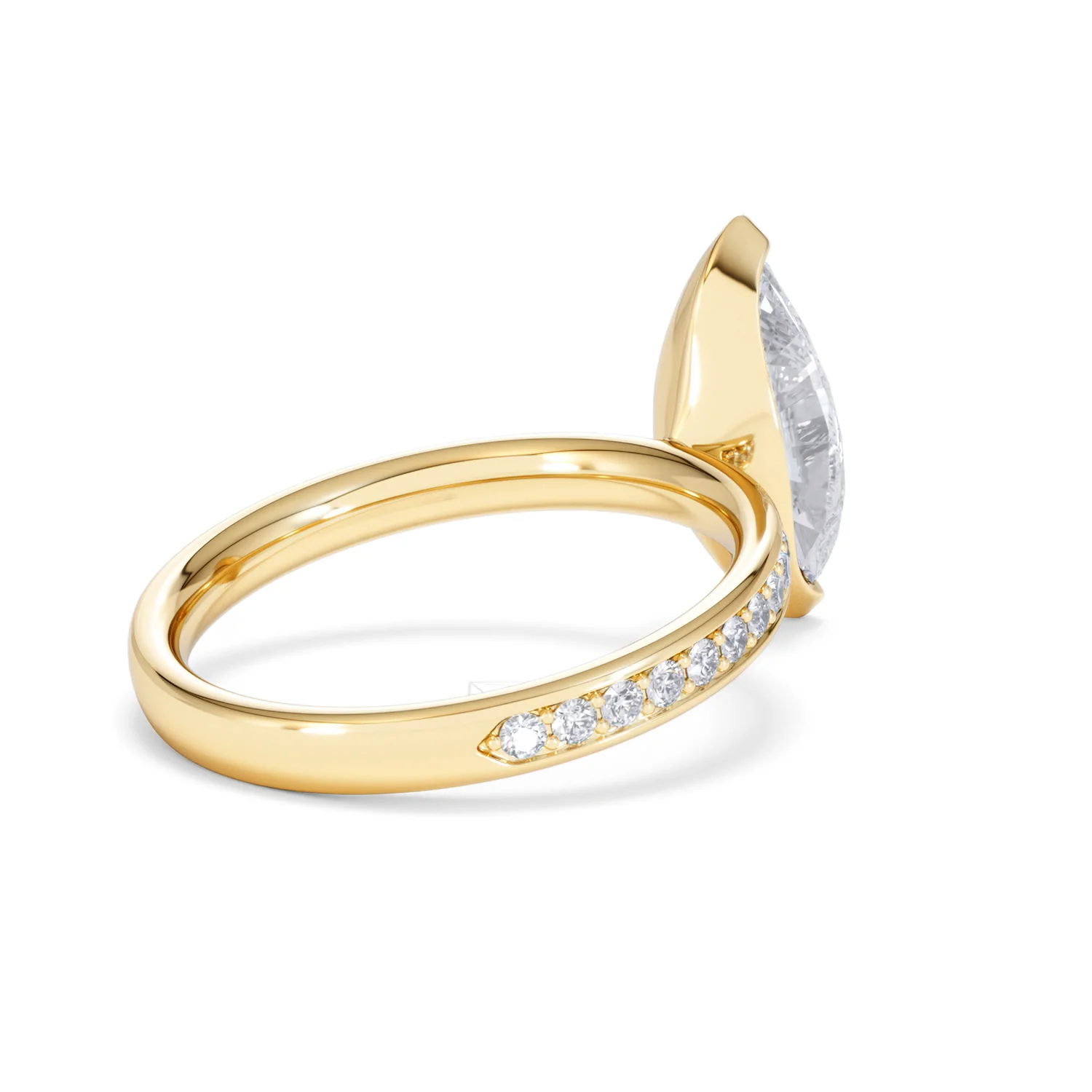 Origin 2.25ct Marquise Cut Lab Diamond Solitaire Engagement Ring with Side Stones in 18K Yellow Gold - Image 37