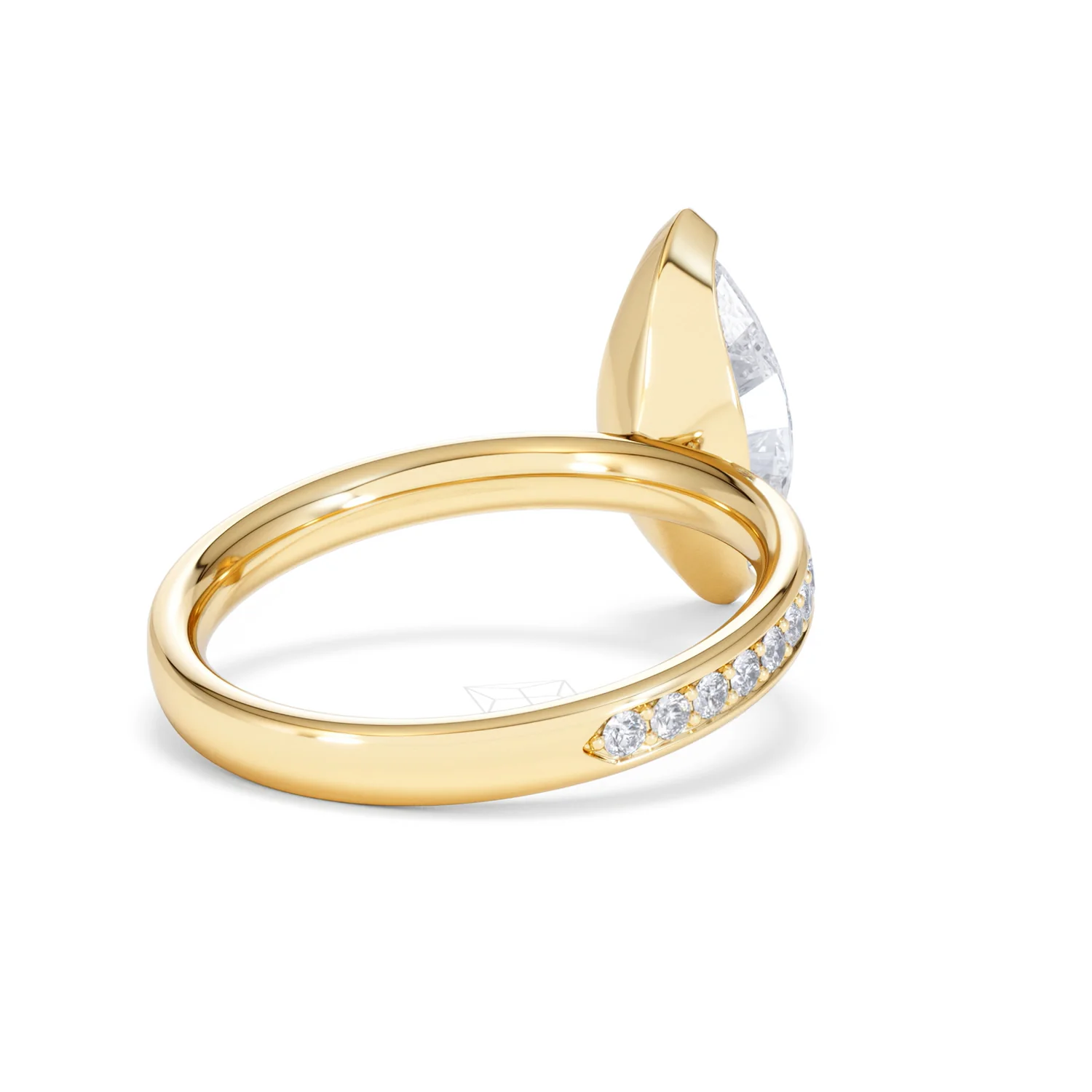 Origin 2.25ct Marquise Cut Lab Diamond Solitaire Engagement Ring with Side Stones in 18K Yellow Gold - Image 40