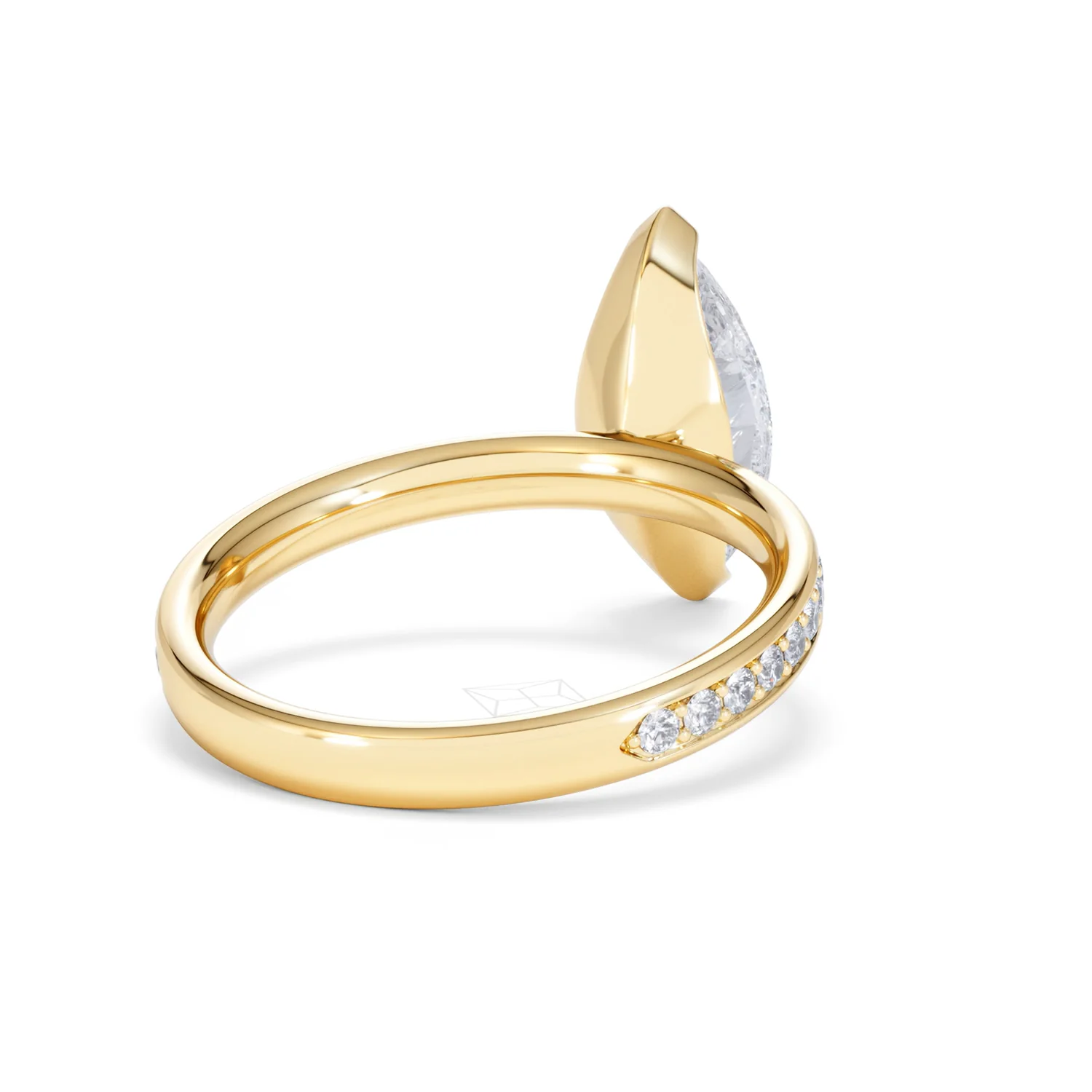 Origin 2.25ct Marquise Cut Lab Diamond Solitaire Engagement Ring with Side Stones in 18K Yellow Gold - Image 41