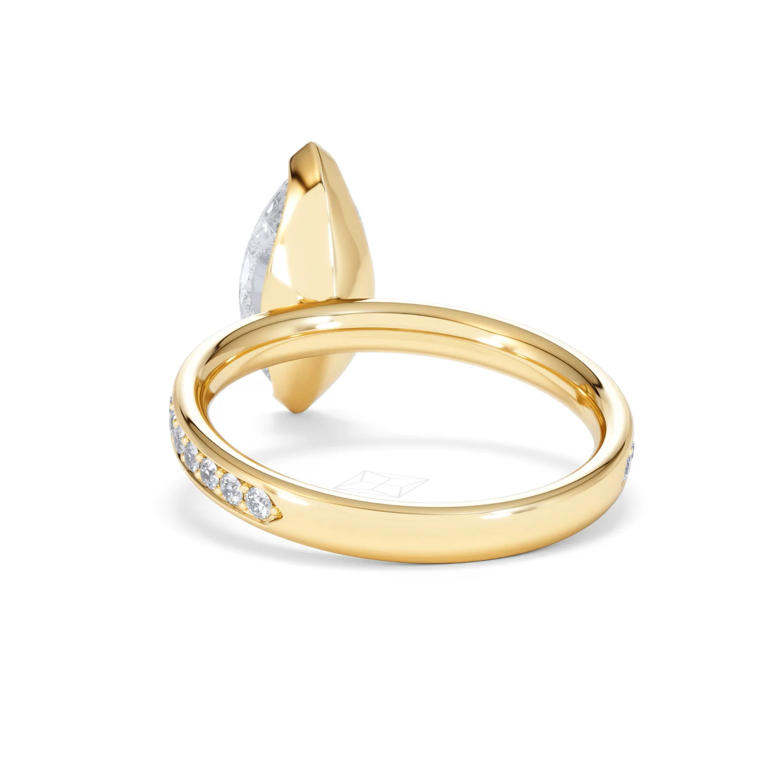 Origin 2.25ct Marquise Cut Lab Diamond Solitaire Engagement Ring with Side Stones in 18K Yellow Gold - Image 51