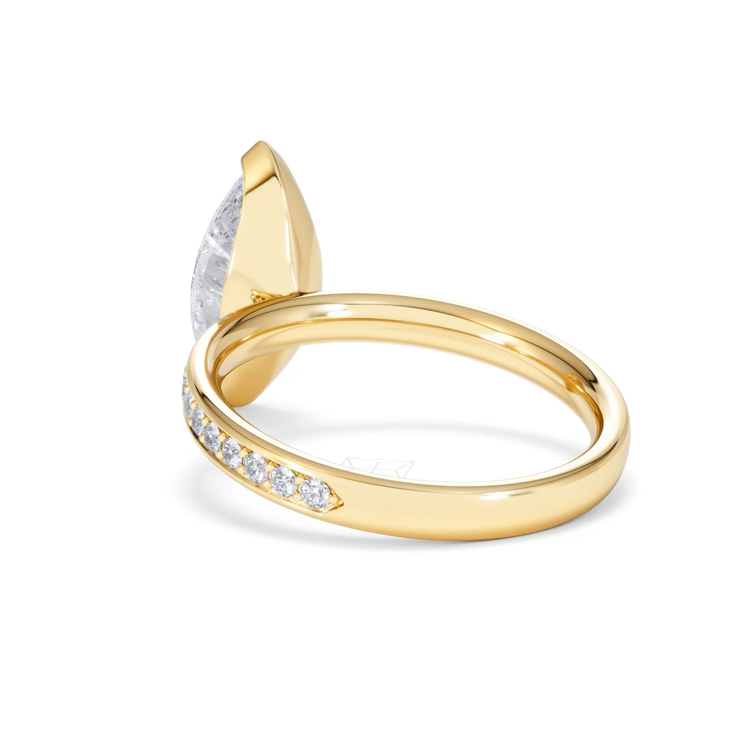 Origin 2.25ct Marquise Cut Lab Diamond Solitaire Engagement Ring with Side Stones in 18K Yellow Gold - Image 54