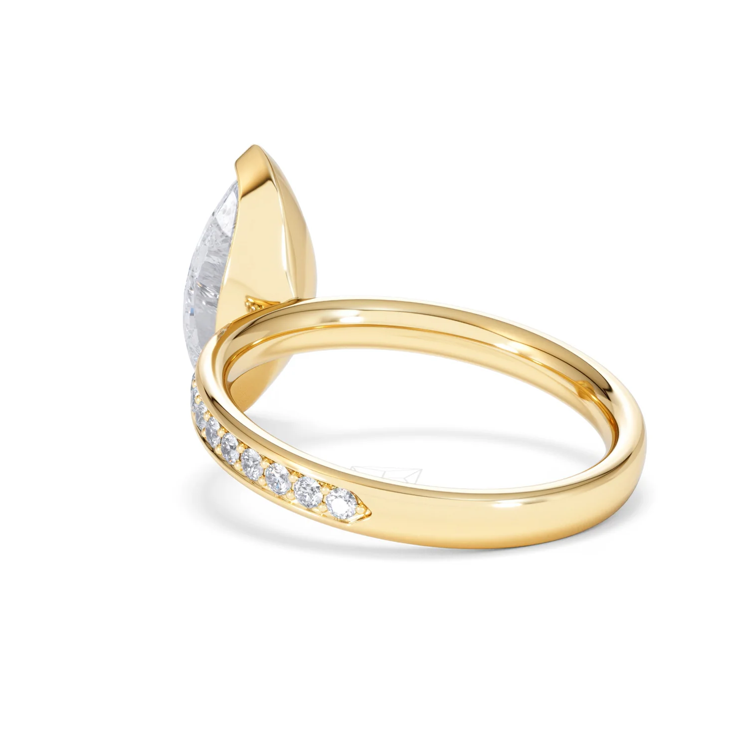 Origin 2.25ct Marquise Cut Lab Diamond Solitaire Engagement Ring with Side Stones in 18K Yellow Gold - Image 55