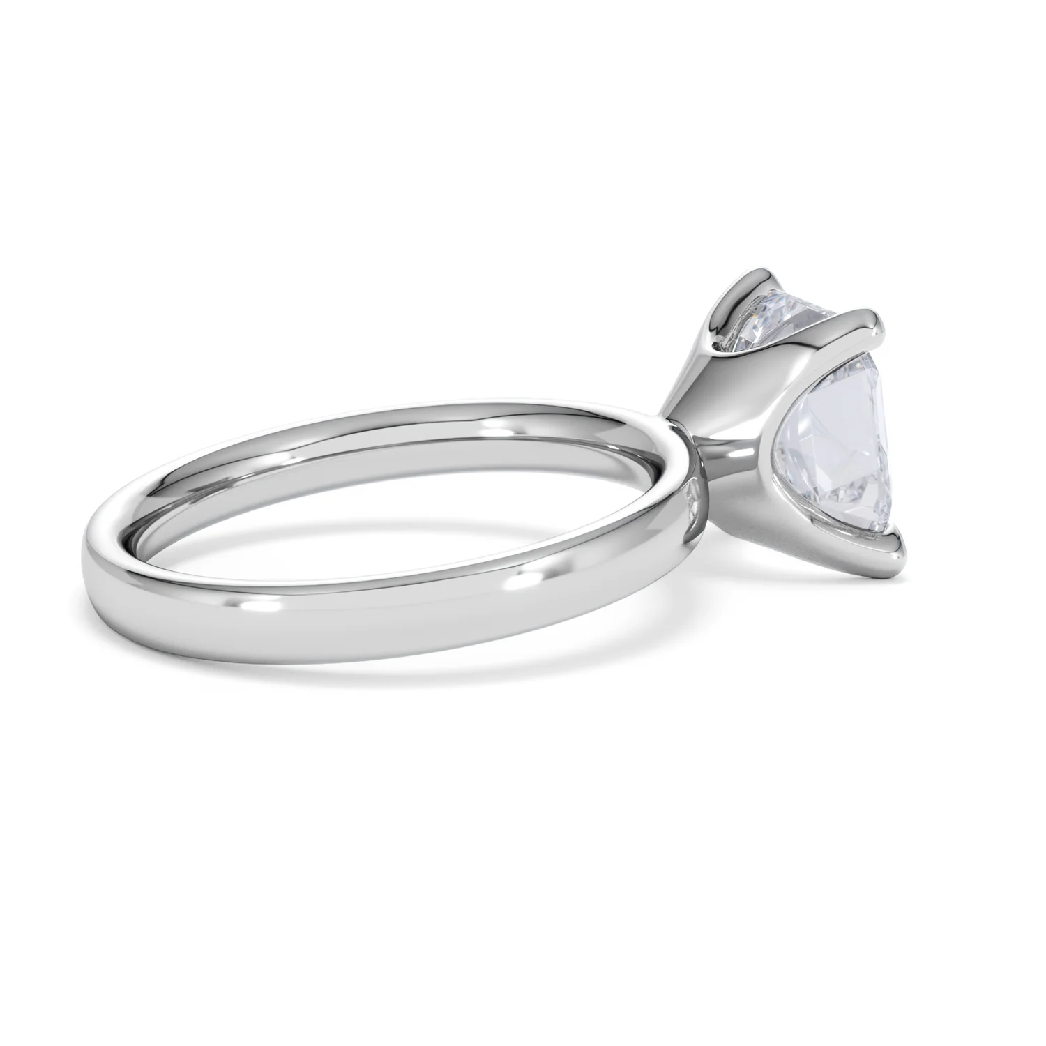 Origin 3.00ct Asscher Cut Lab Diamond Solitaire Engagement Ring in 18K White Gold - Image 32
