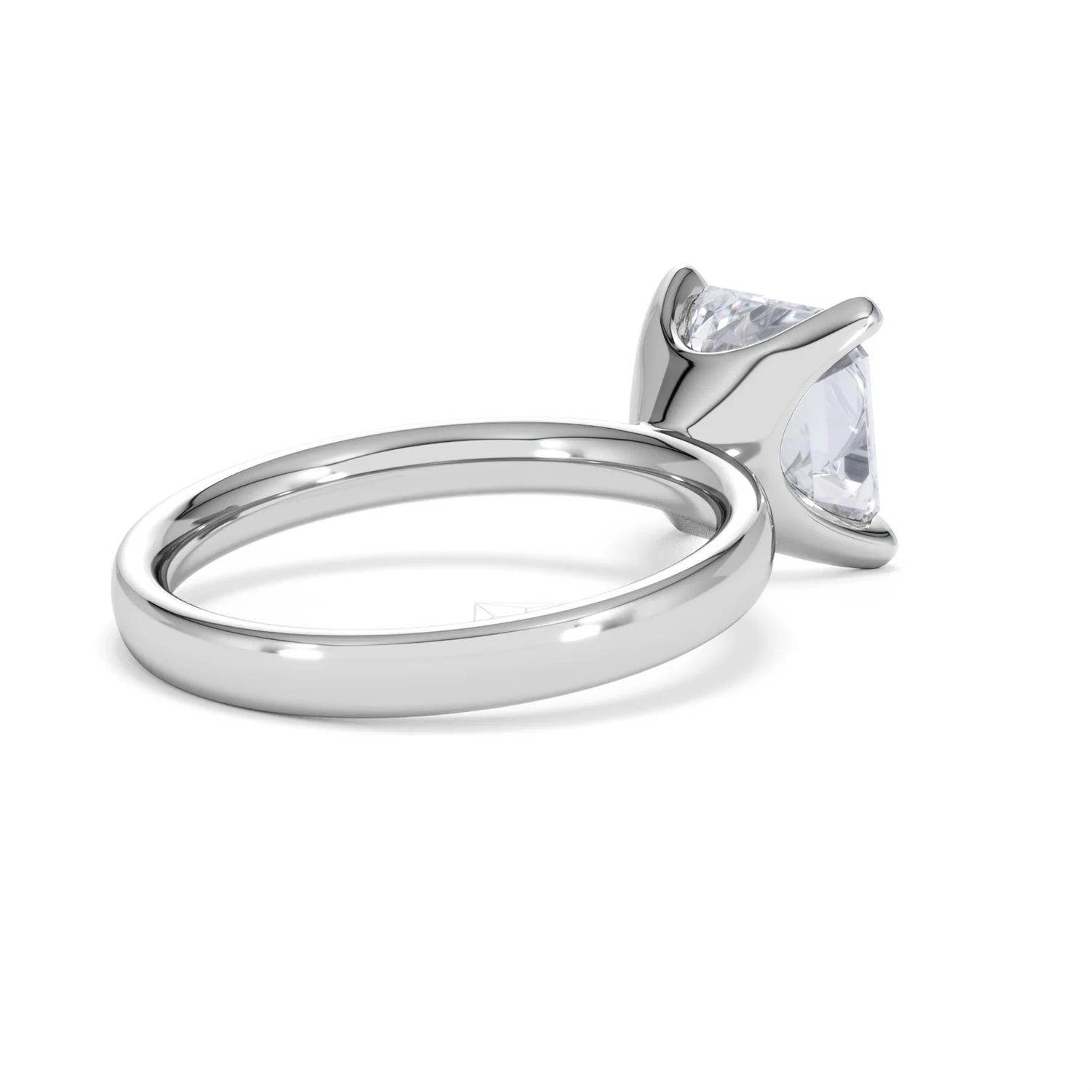 Origin 3.00ct Asscher Cut Lab Diamond Solitaire Engagement Ring in 18K White Gold - Image 37