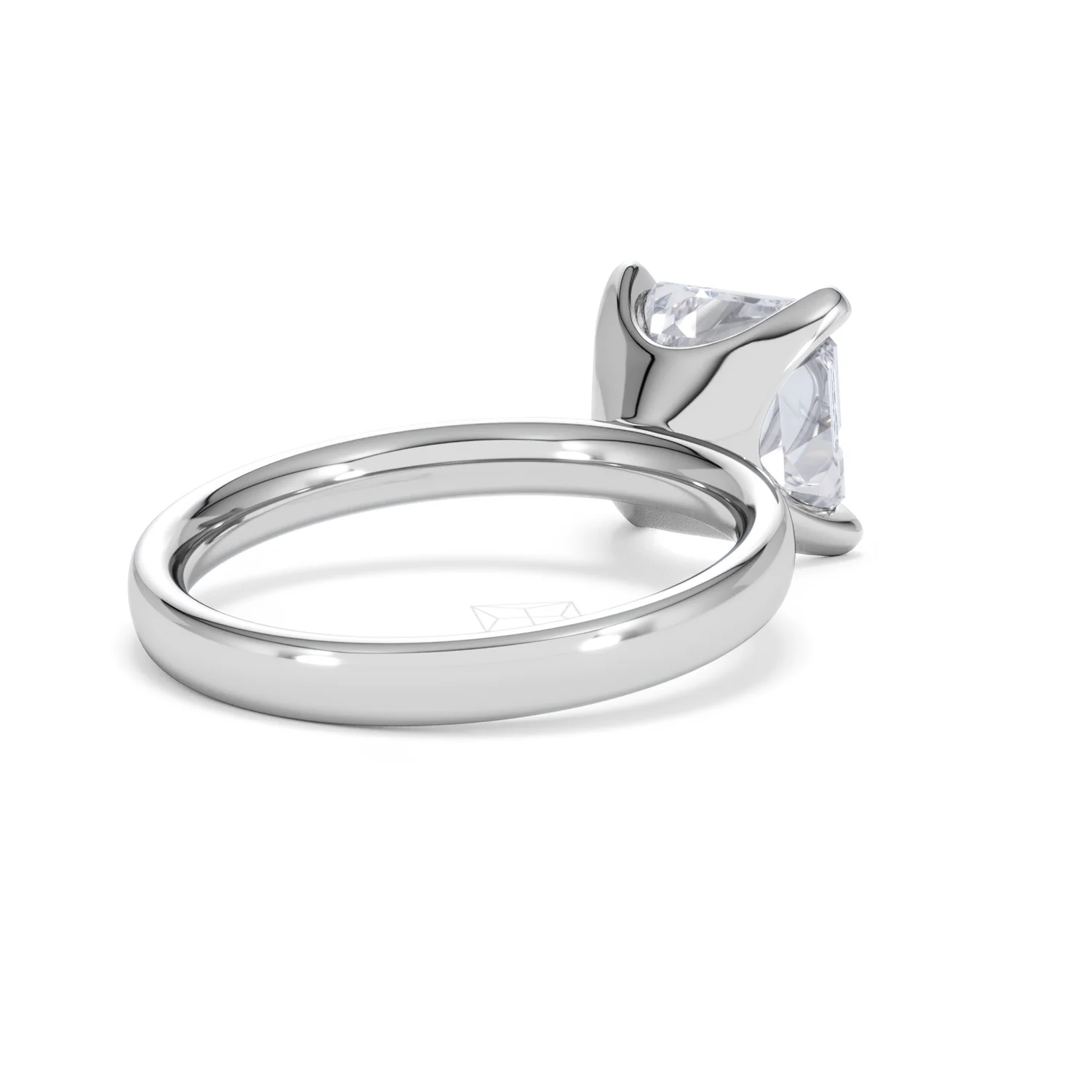 Origin 3.00ct Asscher Cut Lab Diamond Solitaire Engagement Ring in 18K White Gold - Image 39