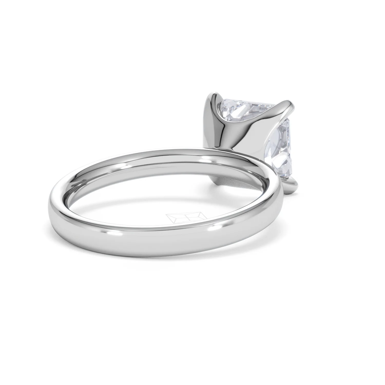 Origin 3.00ct Asscher Cut Lab Diamond Solitaire Engagement Ring in 18K White Gold - Image 40